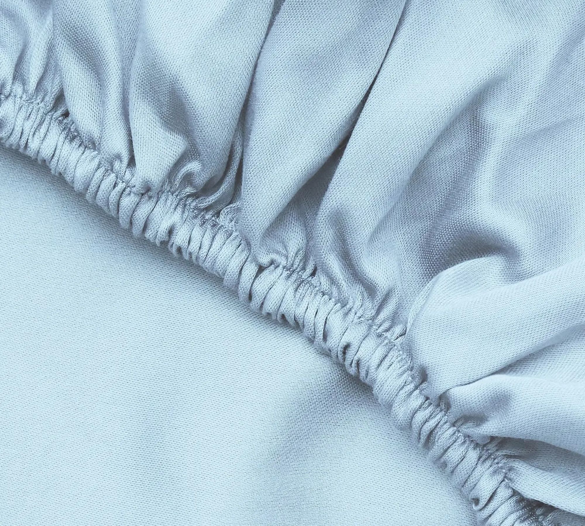 Fitted sheet cotton light blue 100cm x 200cm