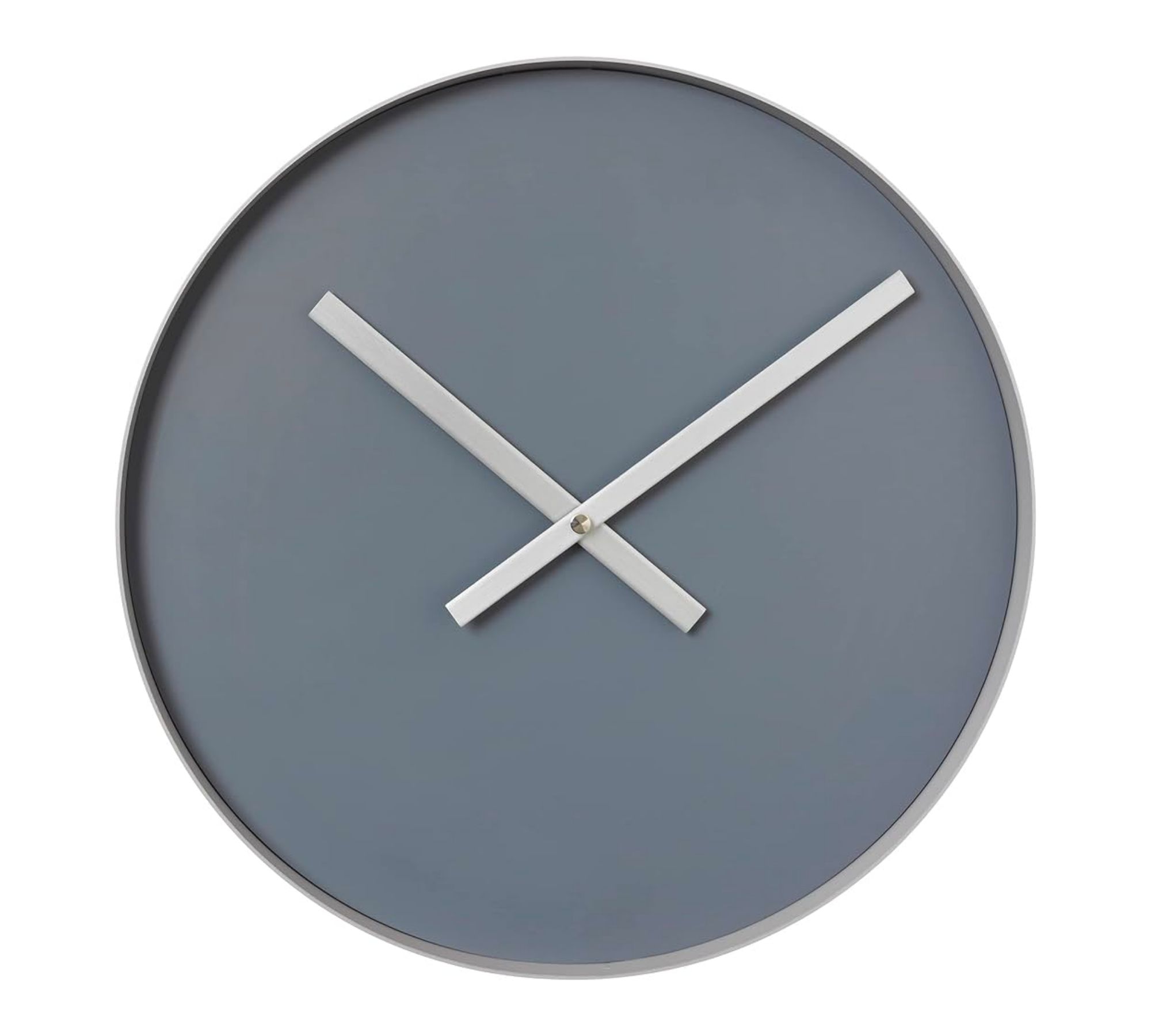 Rim Wanduhr Stahl Grau