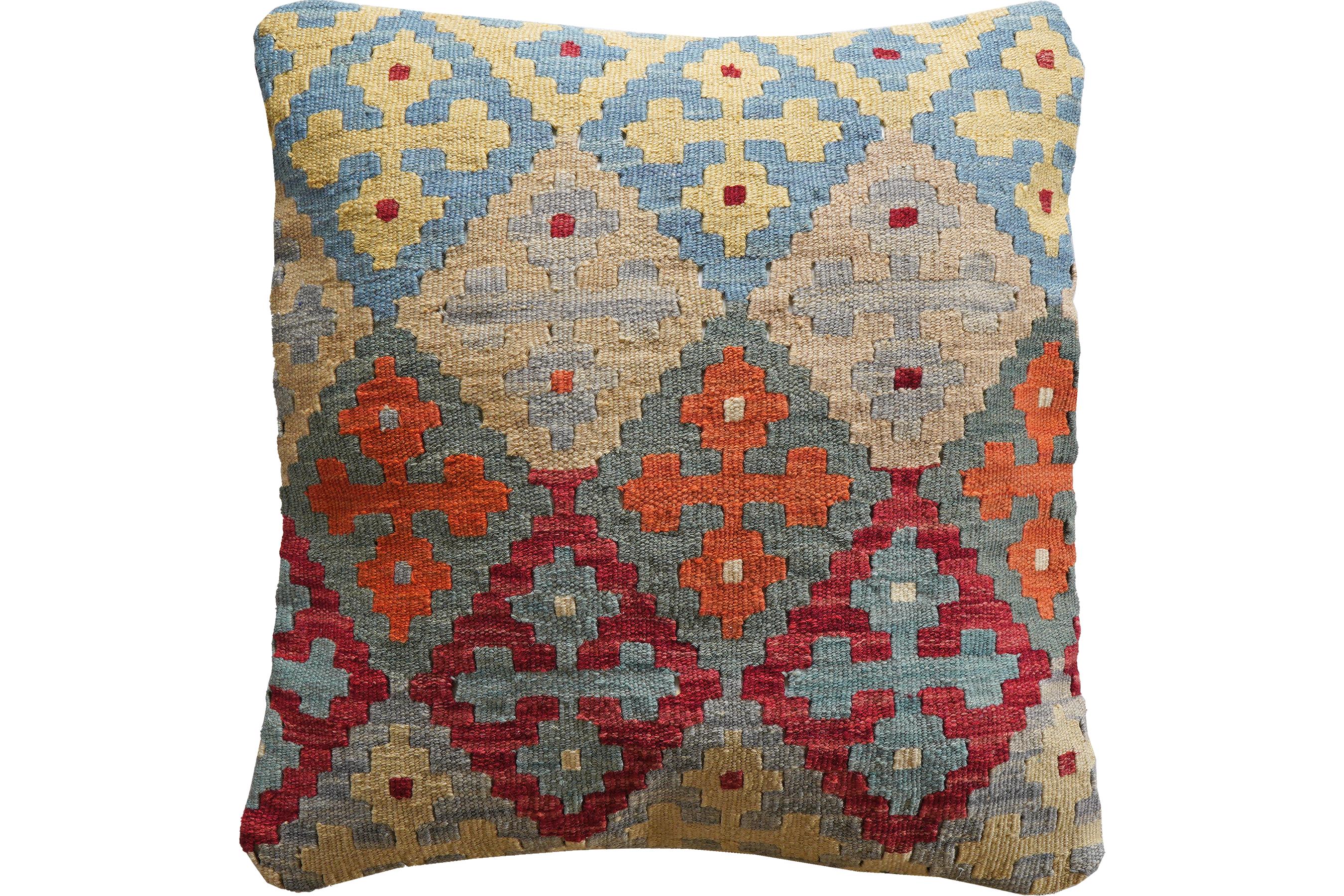 Rug Pillow Wool Cotton Multicolored