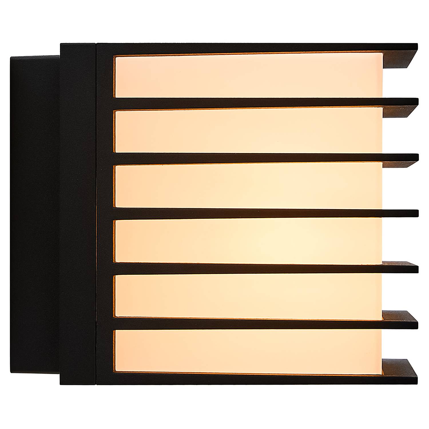 Fluctus Wandleuchte Aluminium Schwarz 1-flammig