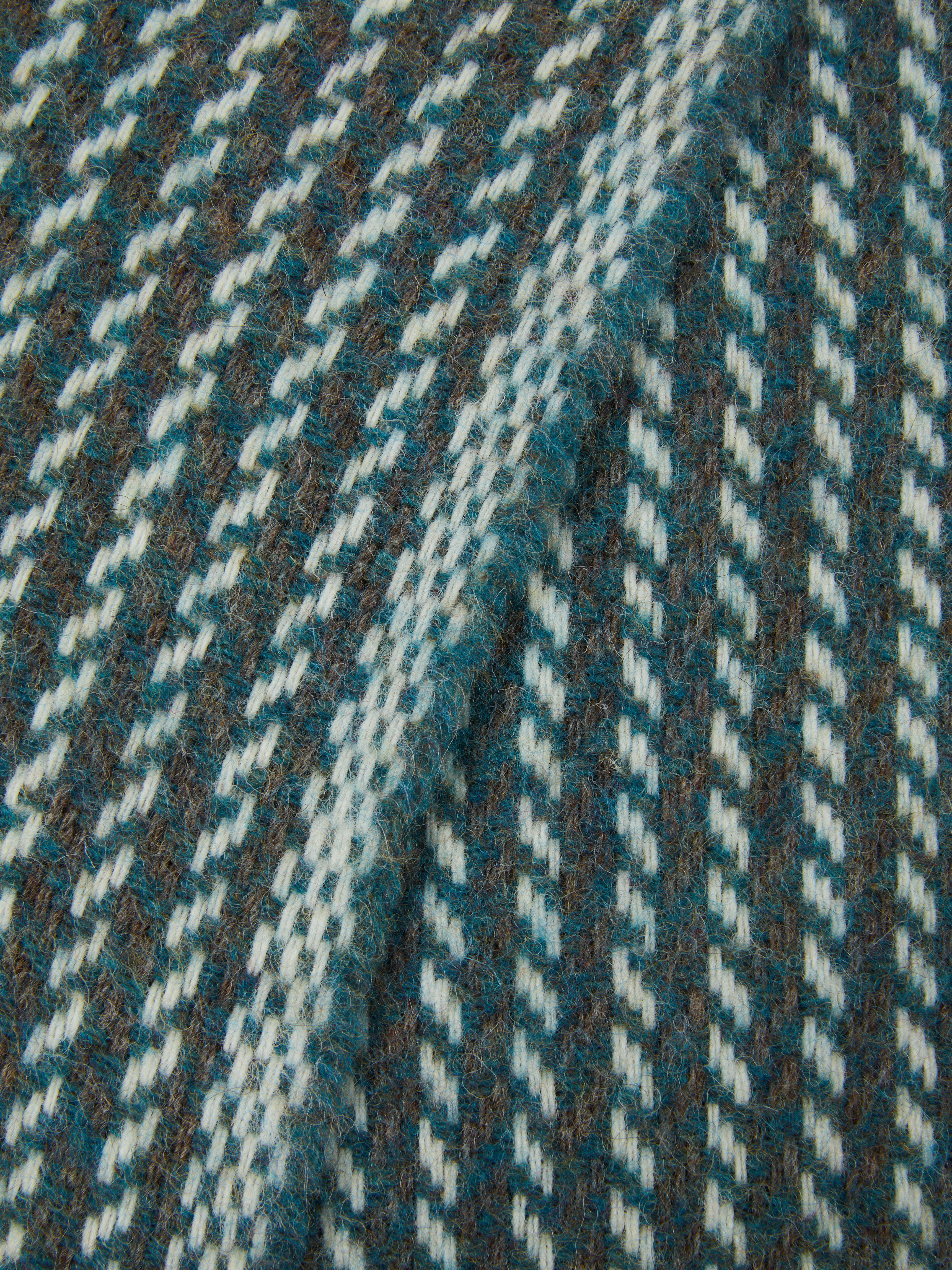 Adamo Coperta 100% lana vergine Blu melange