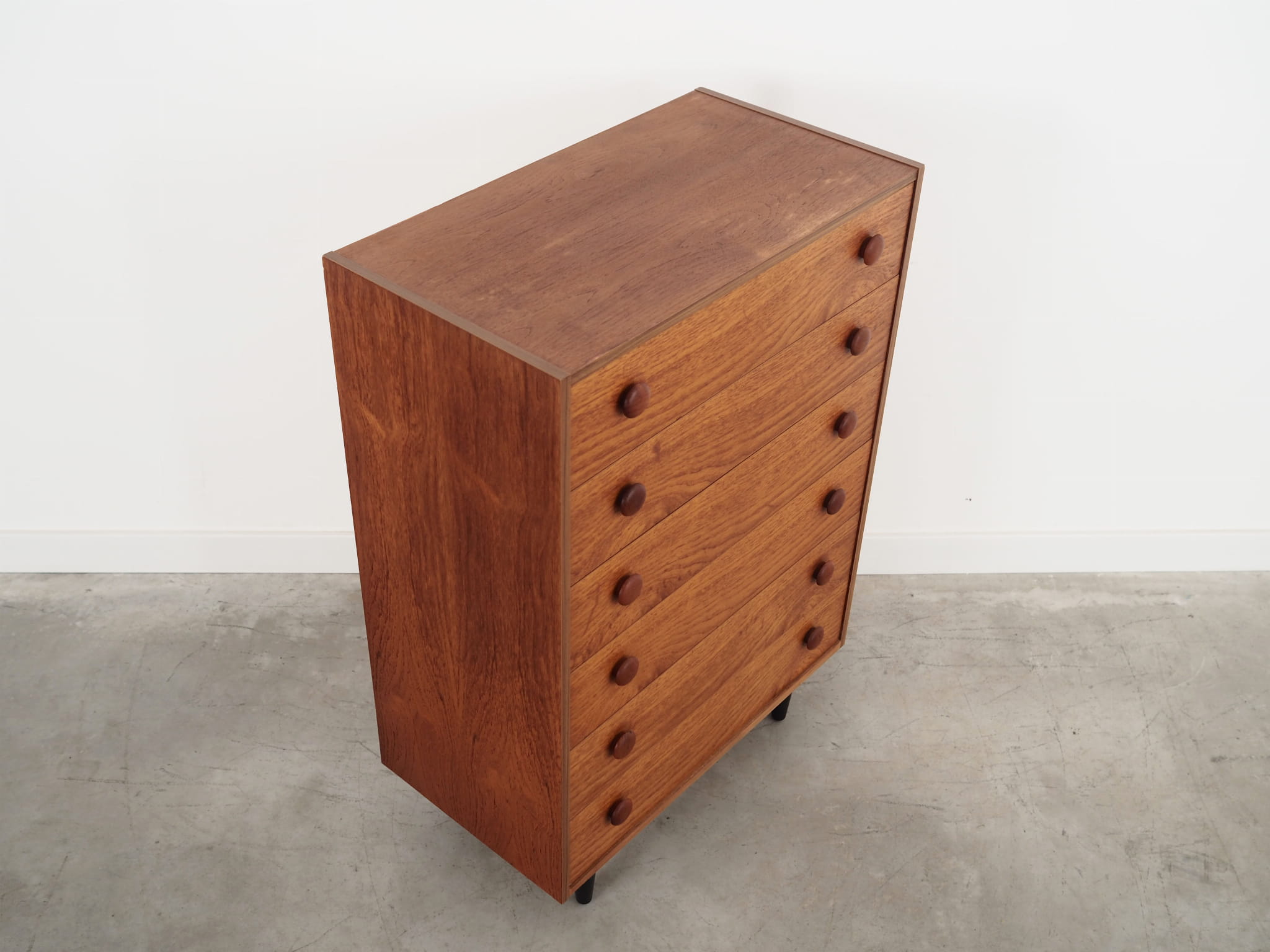 Vintage chest of drawers Teak wood Brown 1960s