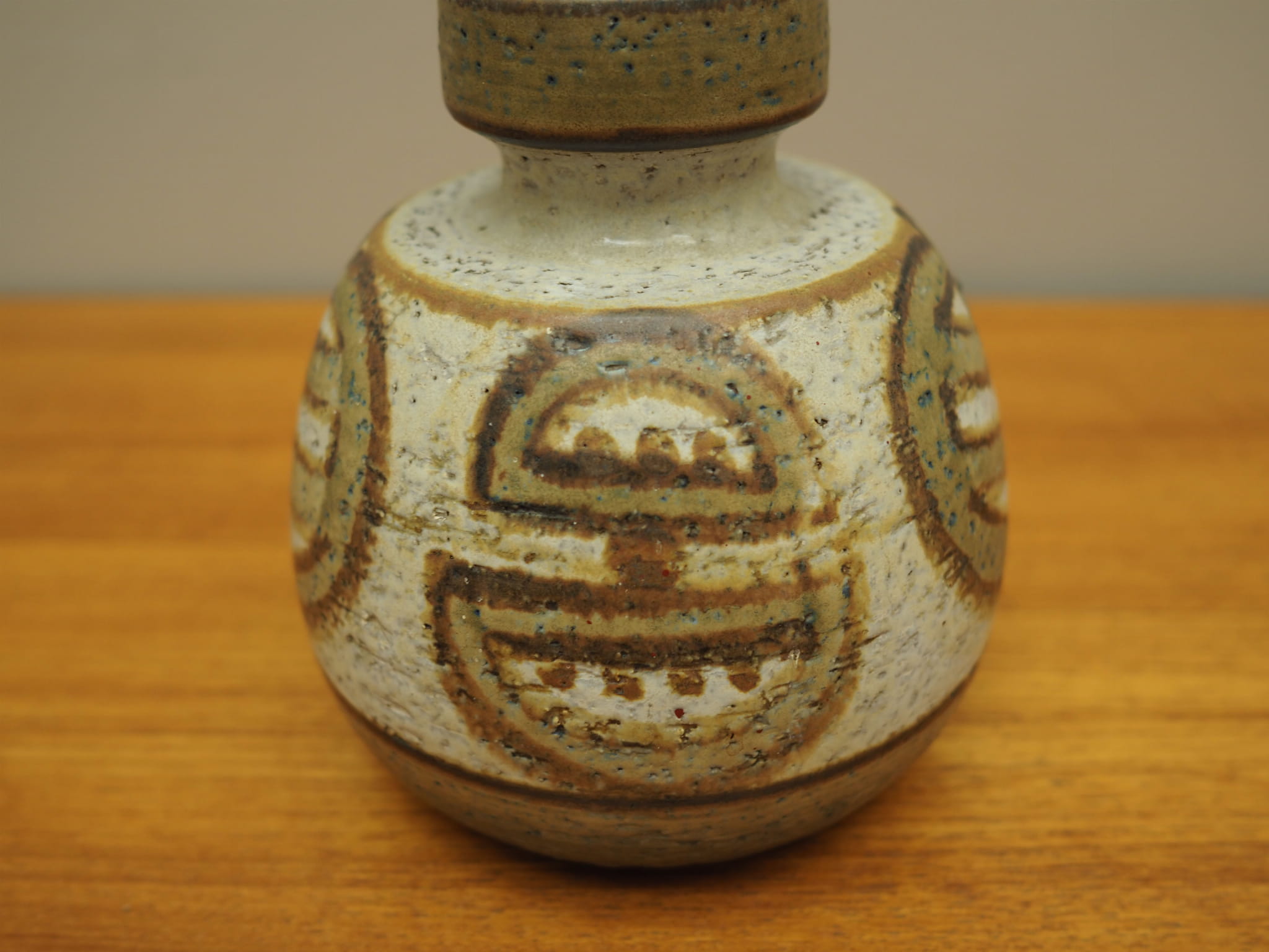 Vintage Vase Ceramic Multicolored 1970s