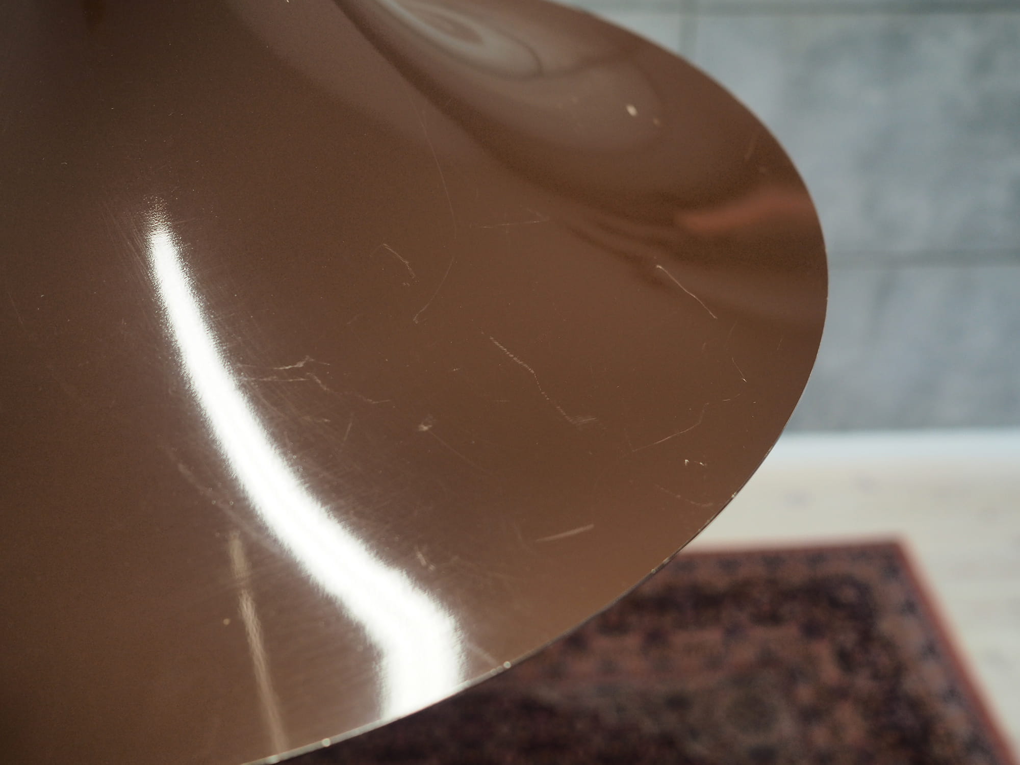 Vintage Pendant Lamp Metal Brown 1960s