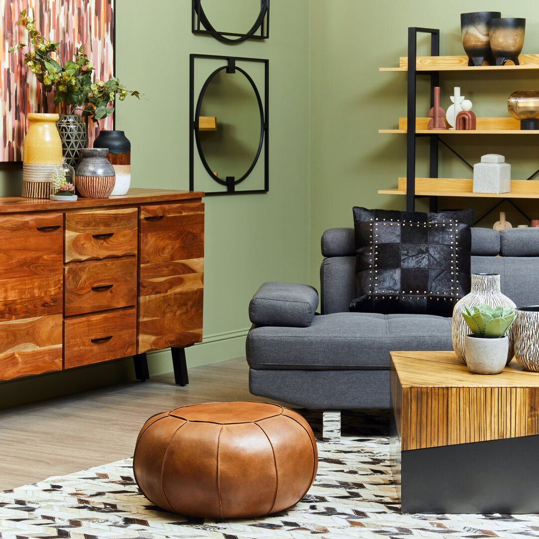 Utica Portacandela Pietra Crema Rosso