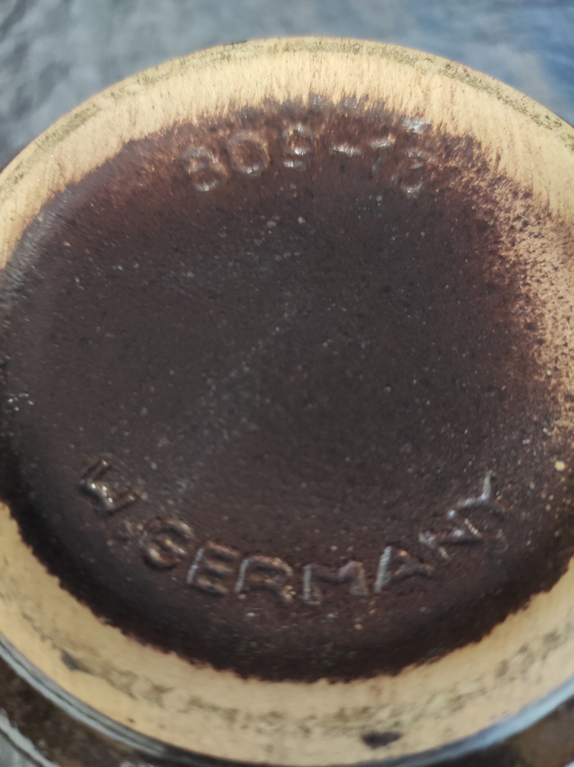 Vintage 809-13 Blumentopf Keramik Creme