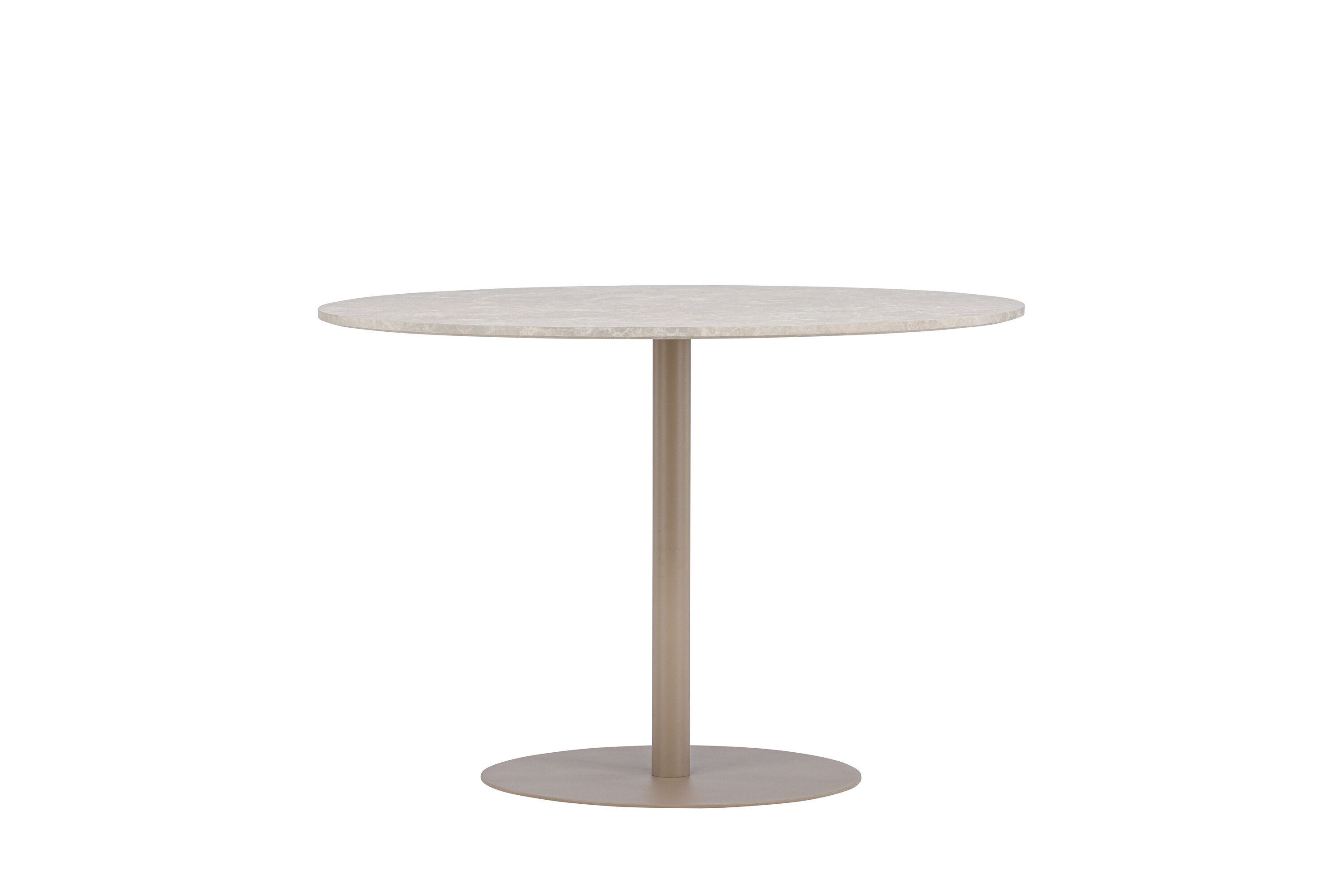 Lycke Esstisch  Marmoroptik Beige ⌀110cm