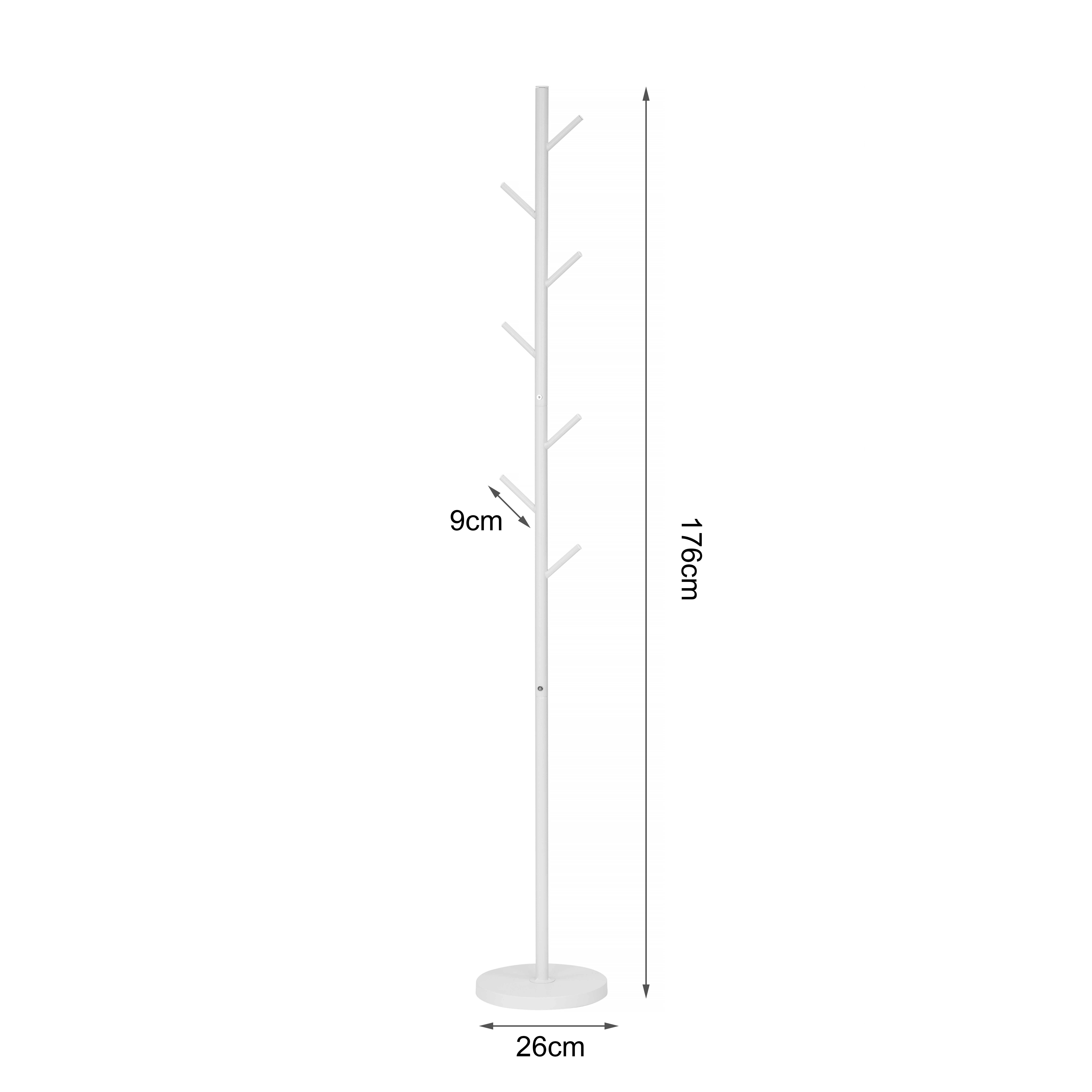 Sohare Garderobenständer Metall Weiß
