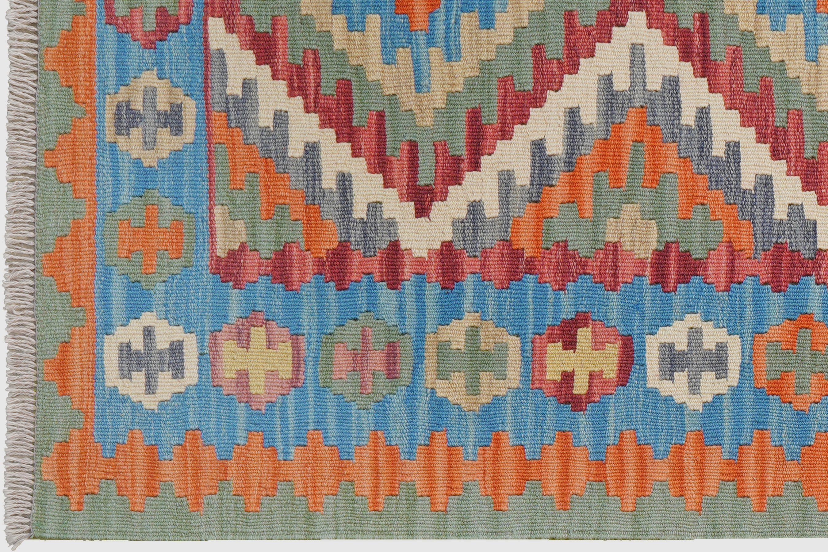 Kelim Gashgai Teppich Wolle Mehrfarbig