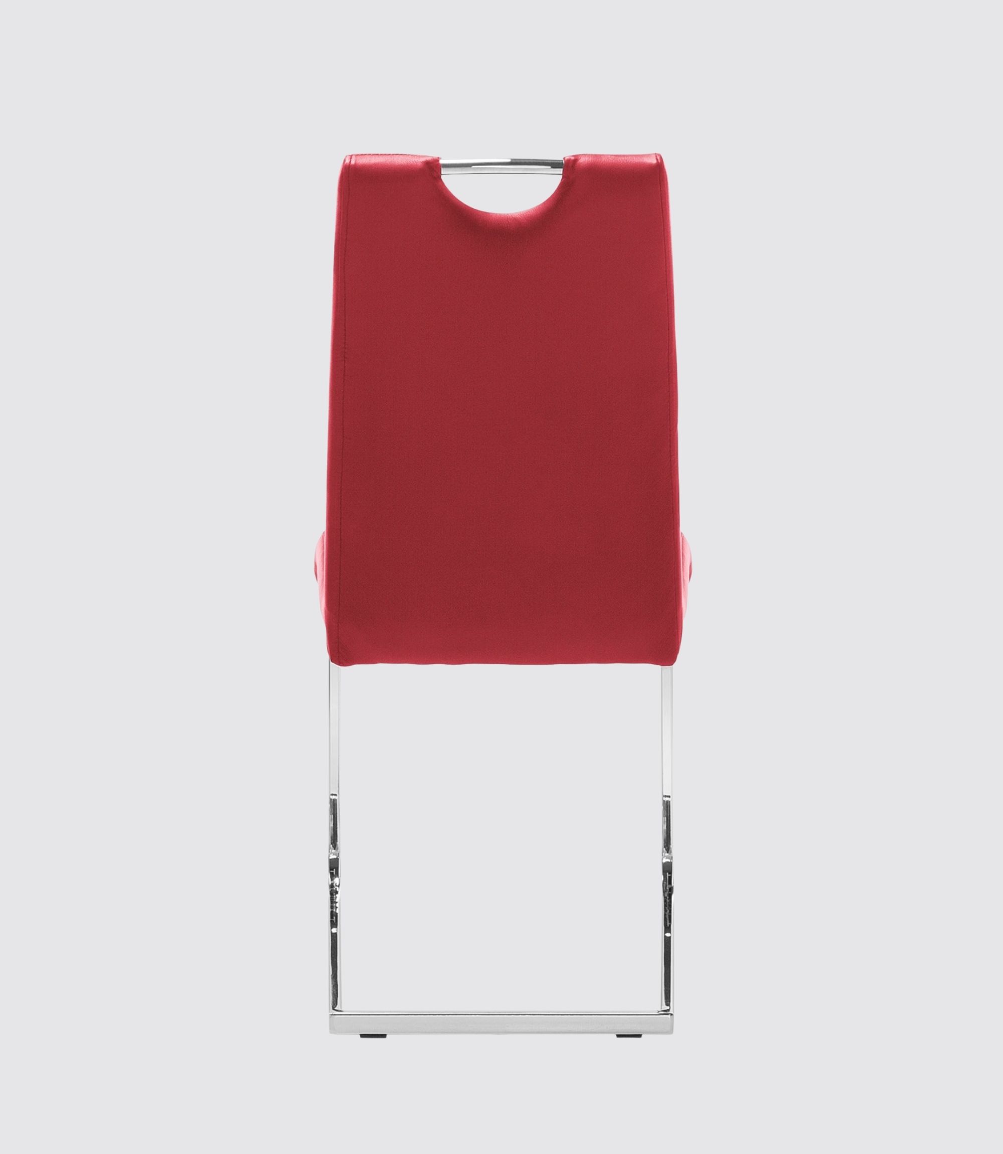 Freischwinger Pasala Kunstleder Burgunderrot 2er Set