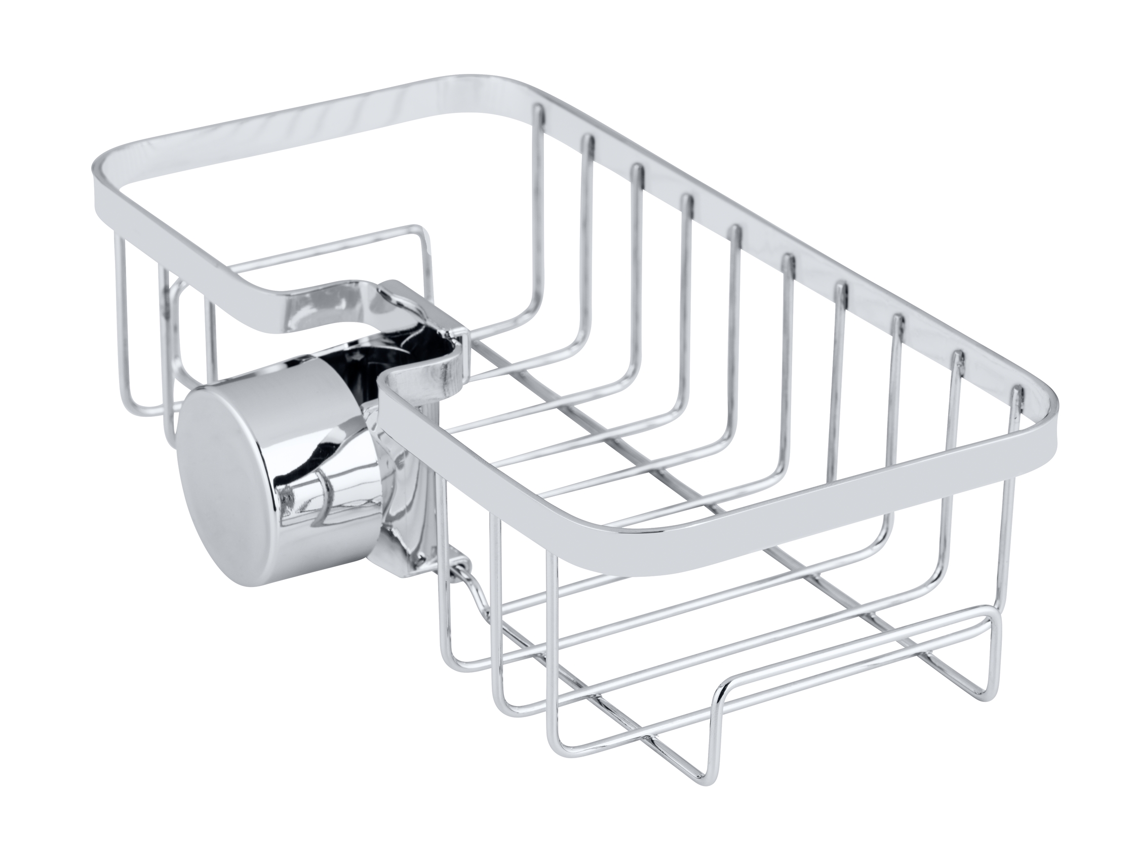Shower shelf Floresta Stainless steel ABS Silver