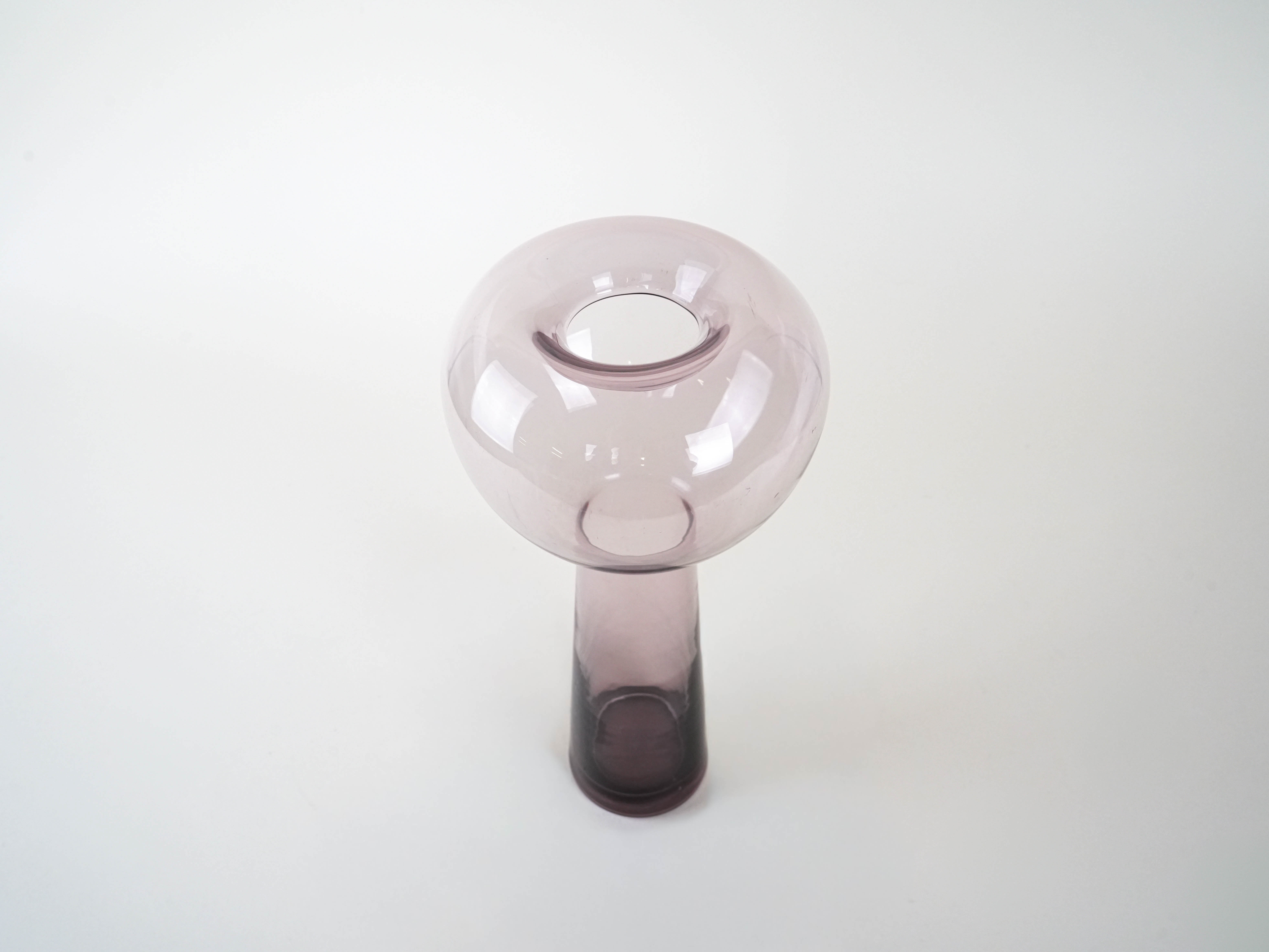 Glass vase Transparent 1970s