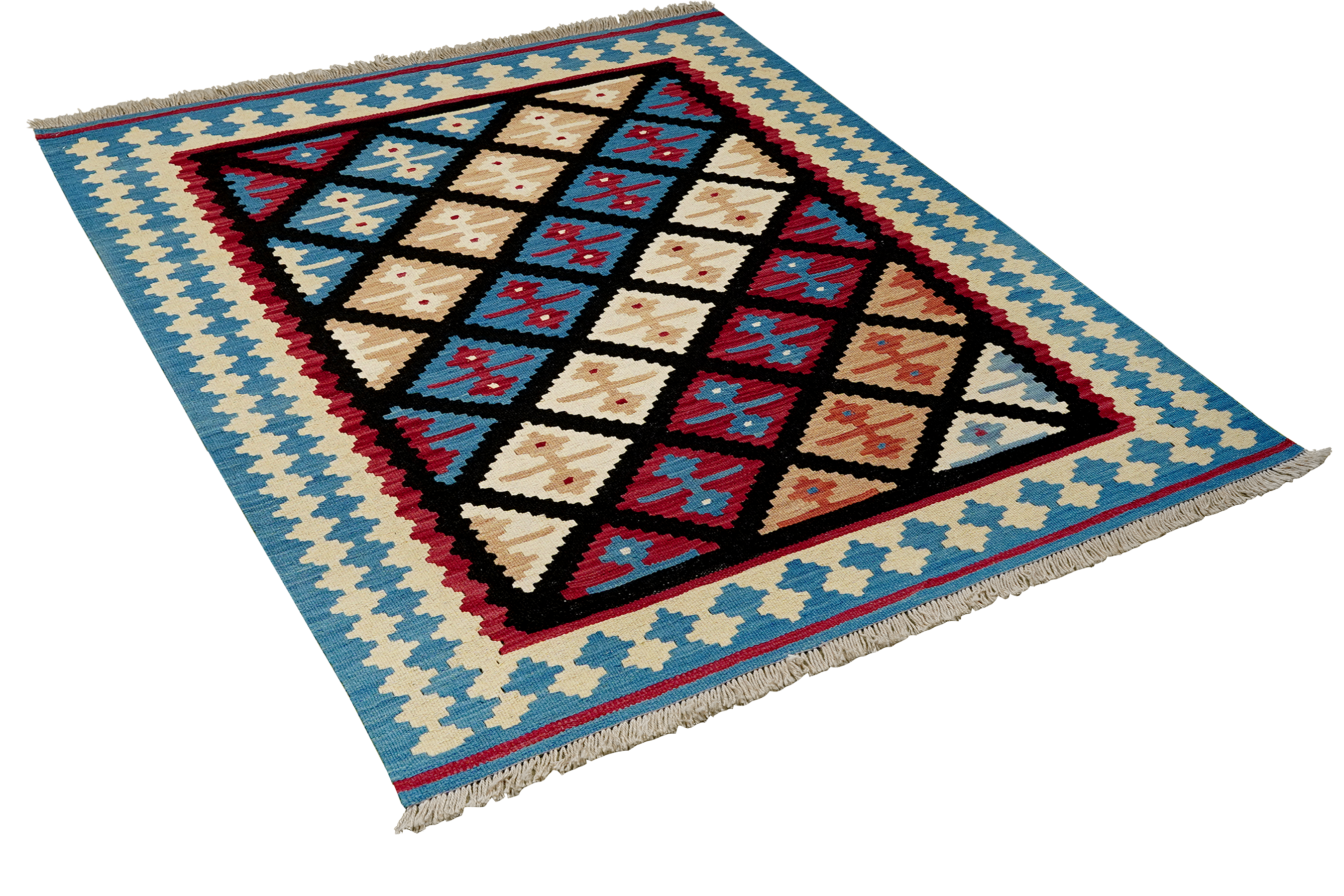 Kilim Gashgai Teppich Mehrfarbig
