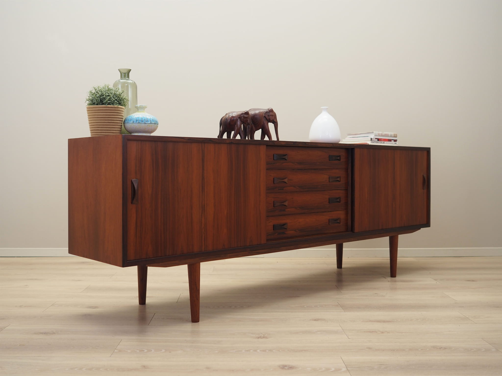 Vintage Sideboard Palisanderholz Braun 1960er Jahre