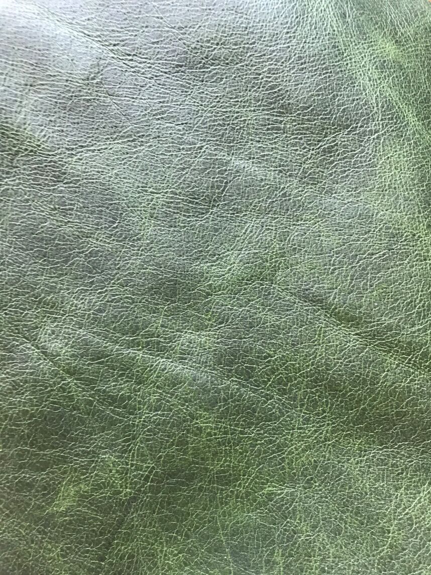 Togo Lounge Set 2 pezzi pelle pull-up verde