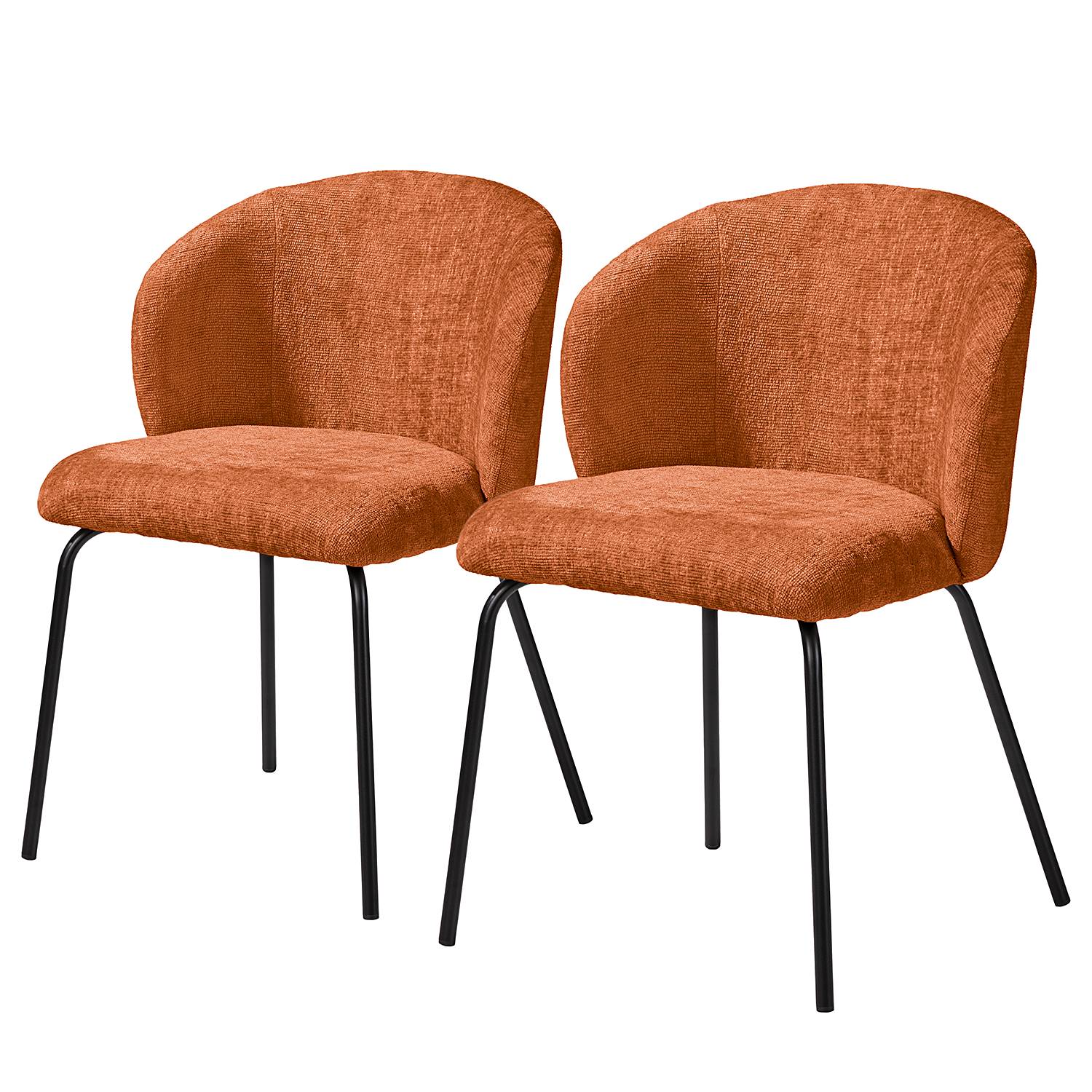 2x Polsterstuhl Charlisle Terracotta
