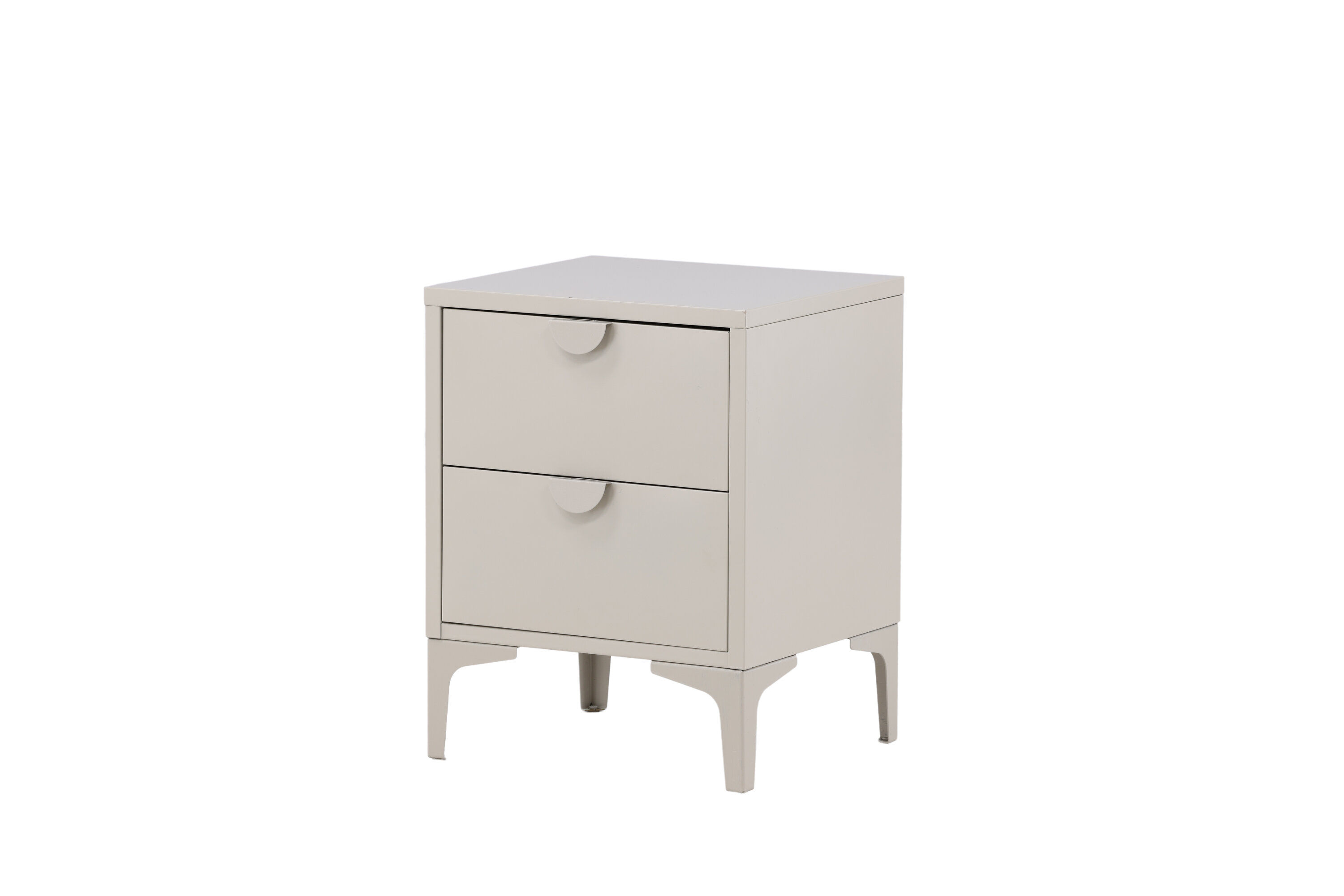 Piring 2 drawers Steel Beige