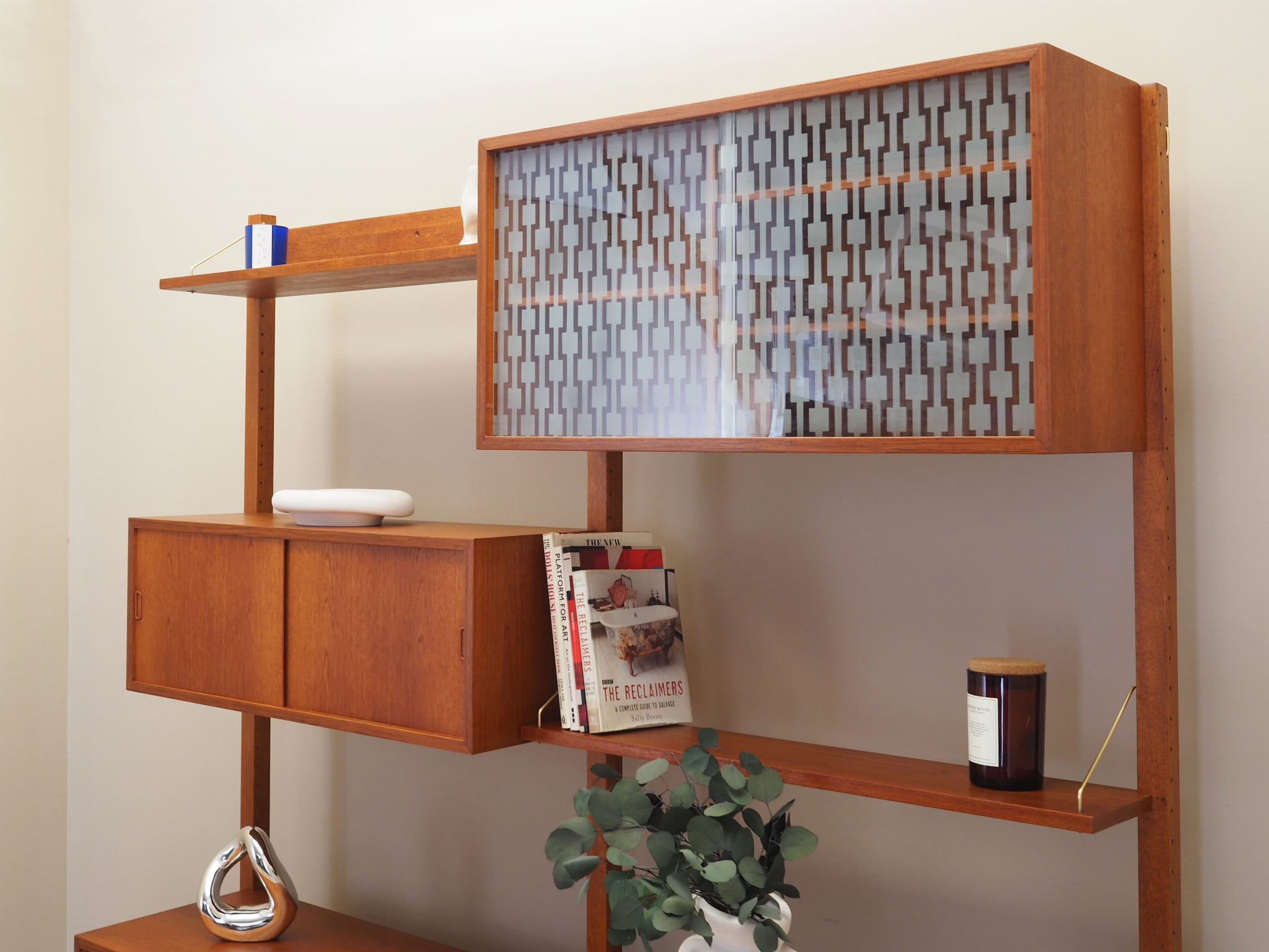Wall shelf Teak wood 1960s