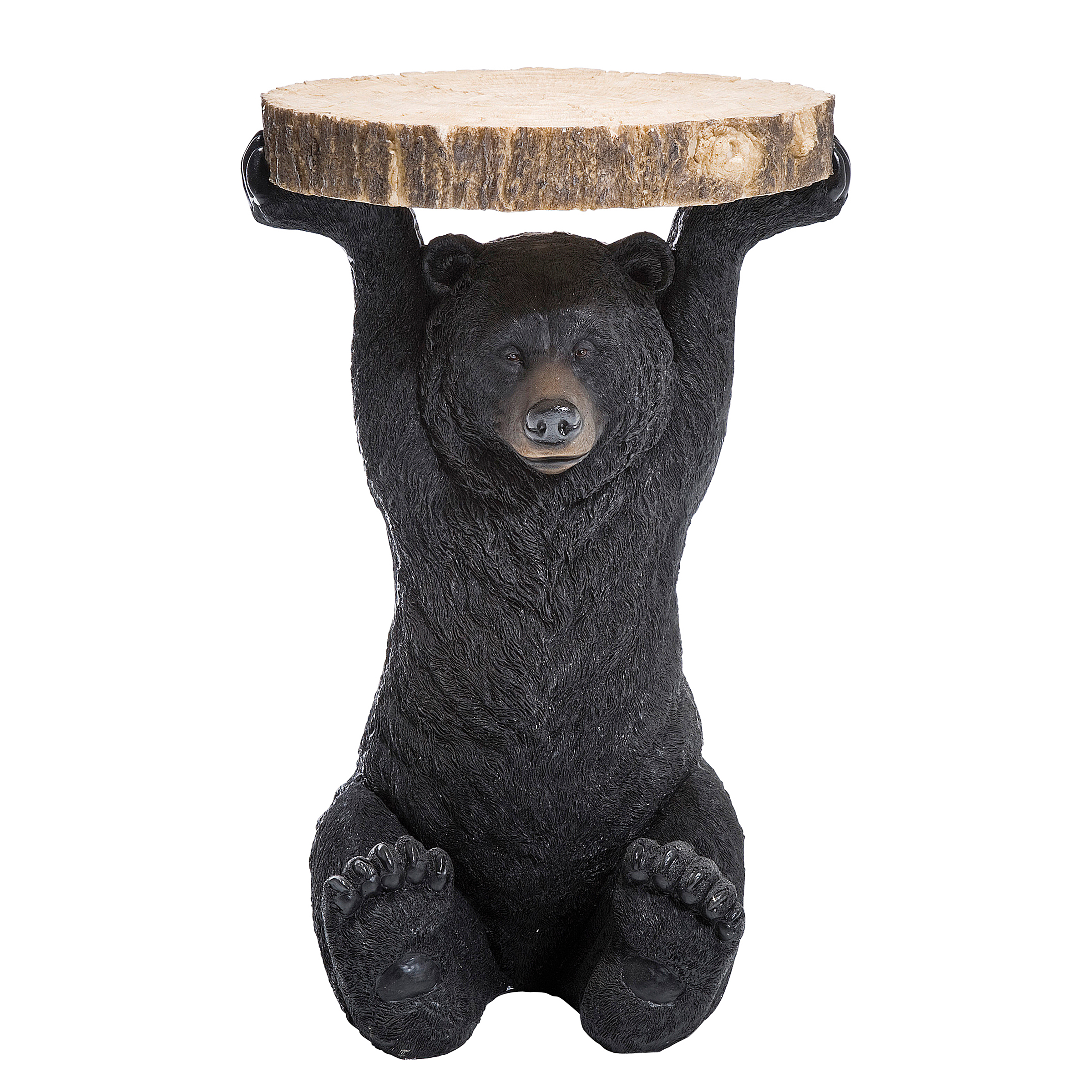 Couchtisch Animal Bär Beige Schwarz 33 cm