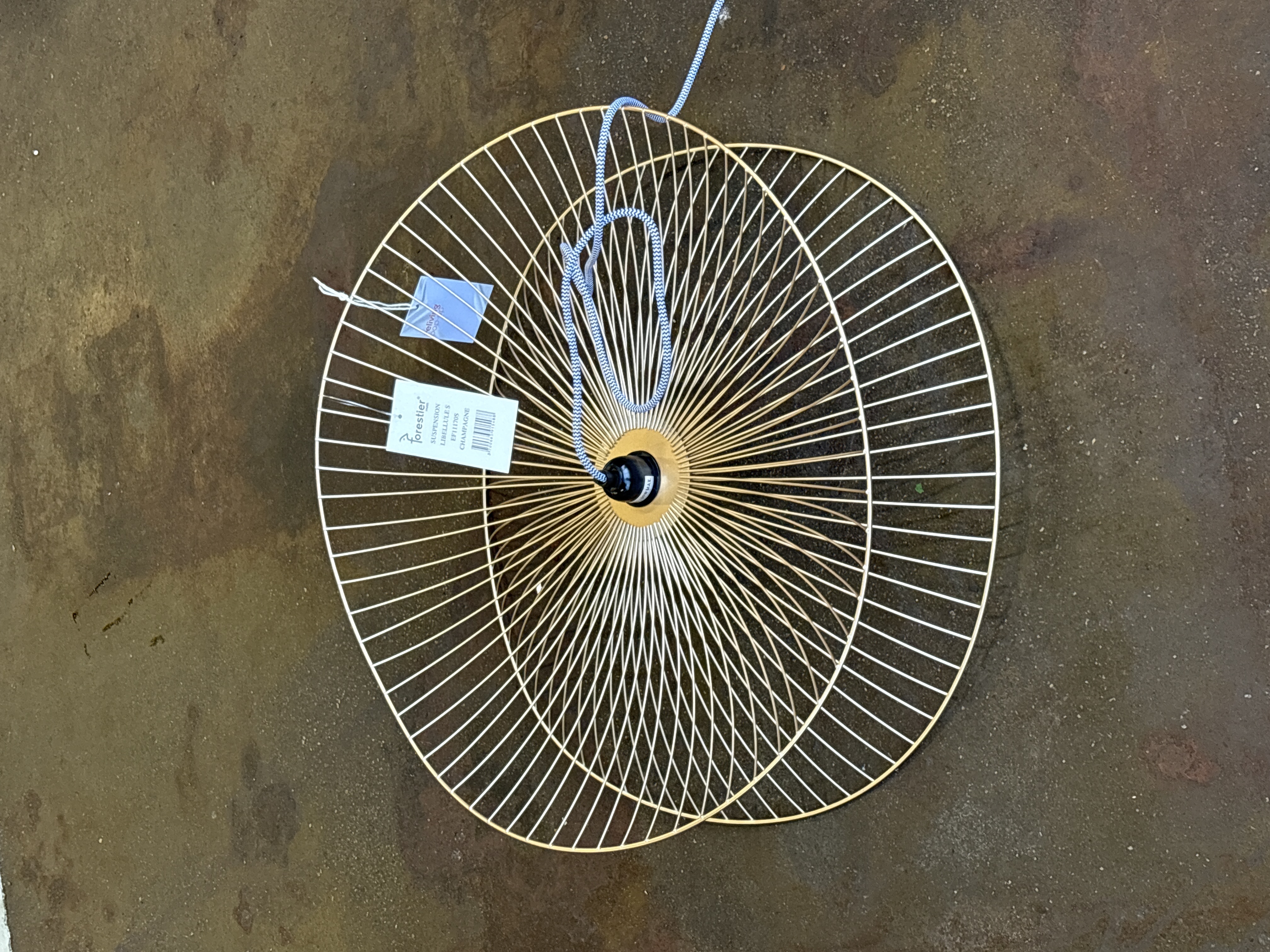 Libellule Hängelampe Metal Gold Ø 56cm