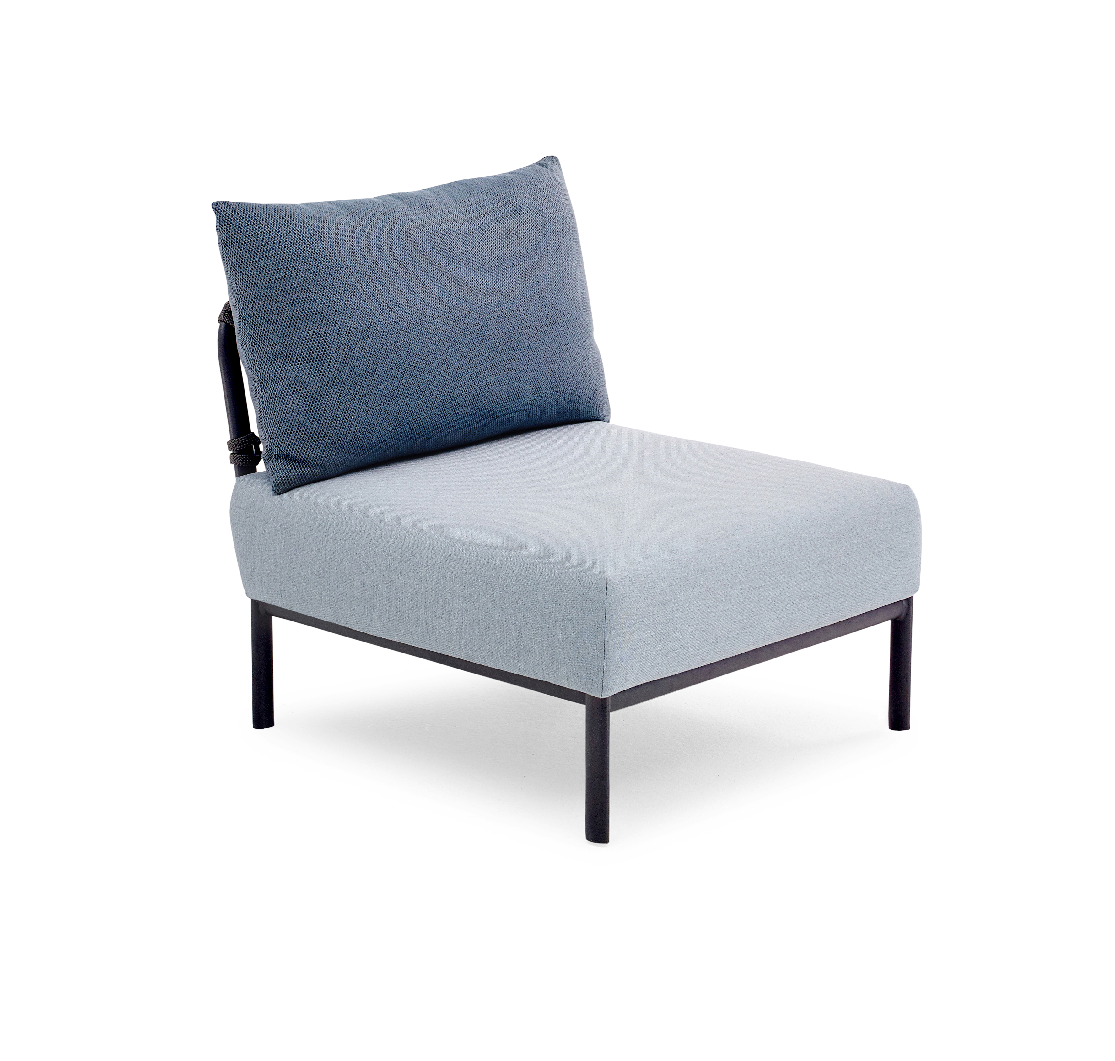 Caro Garten Lounge-Set Anthrazit Blau