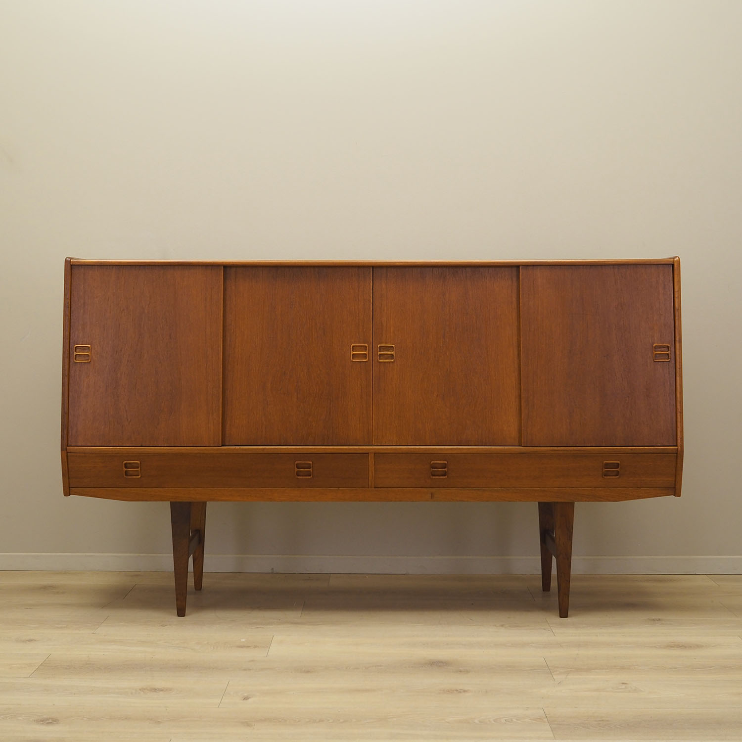 Highboard Teakholz 1960er Jahre