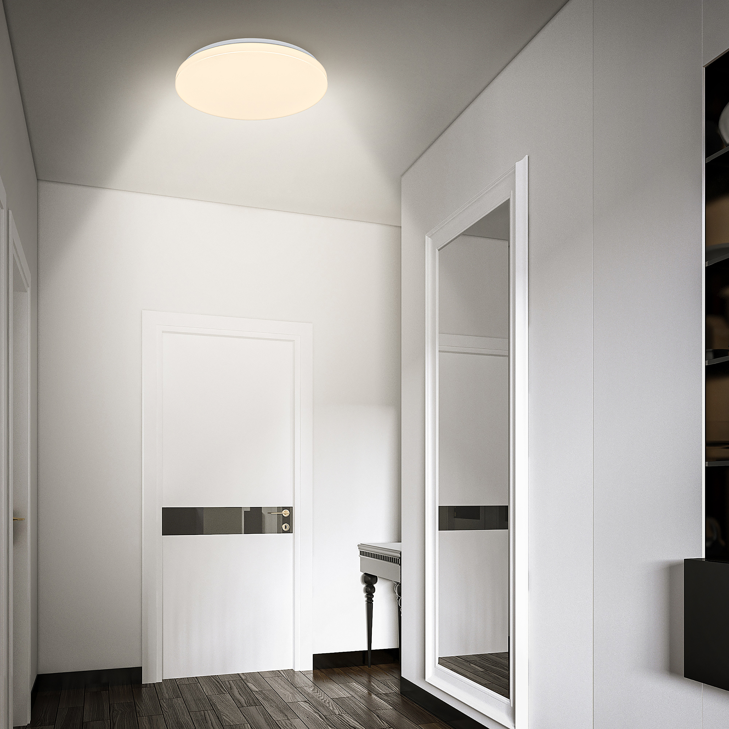 LED Deckenleuchte Walk Weiß Ø 27cm