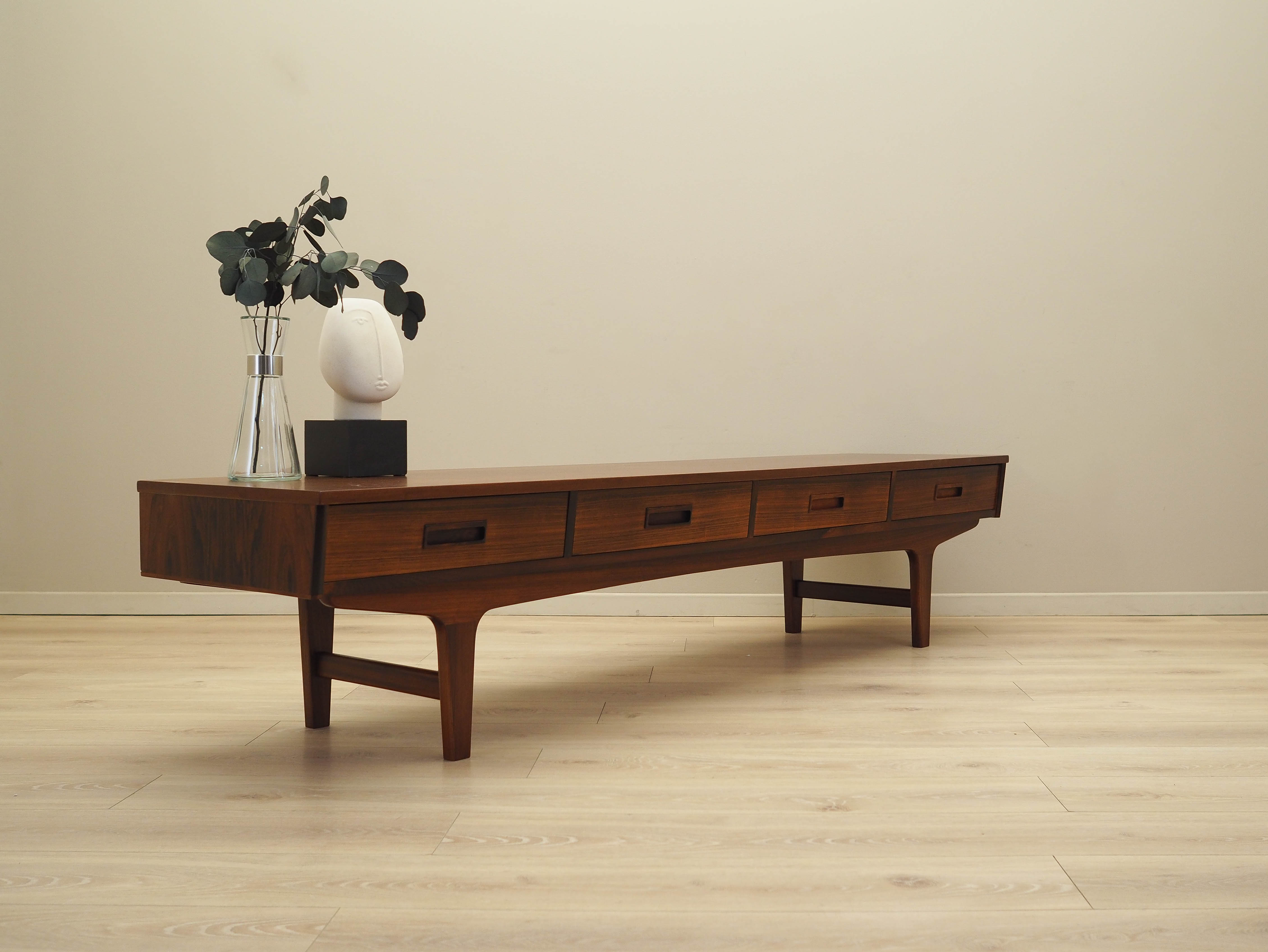 Walnuss Lowboard Braun 1970er Jahre