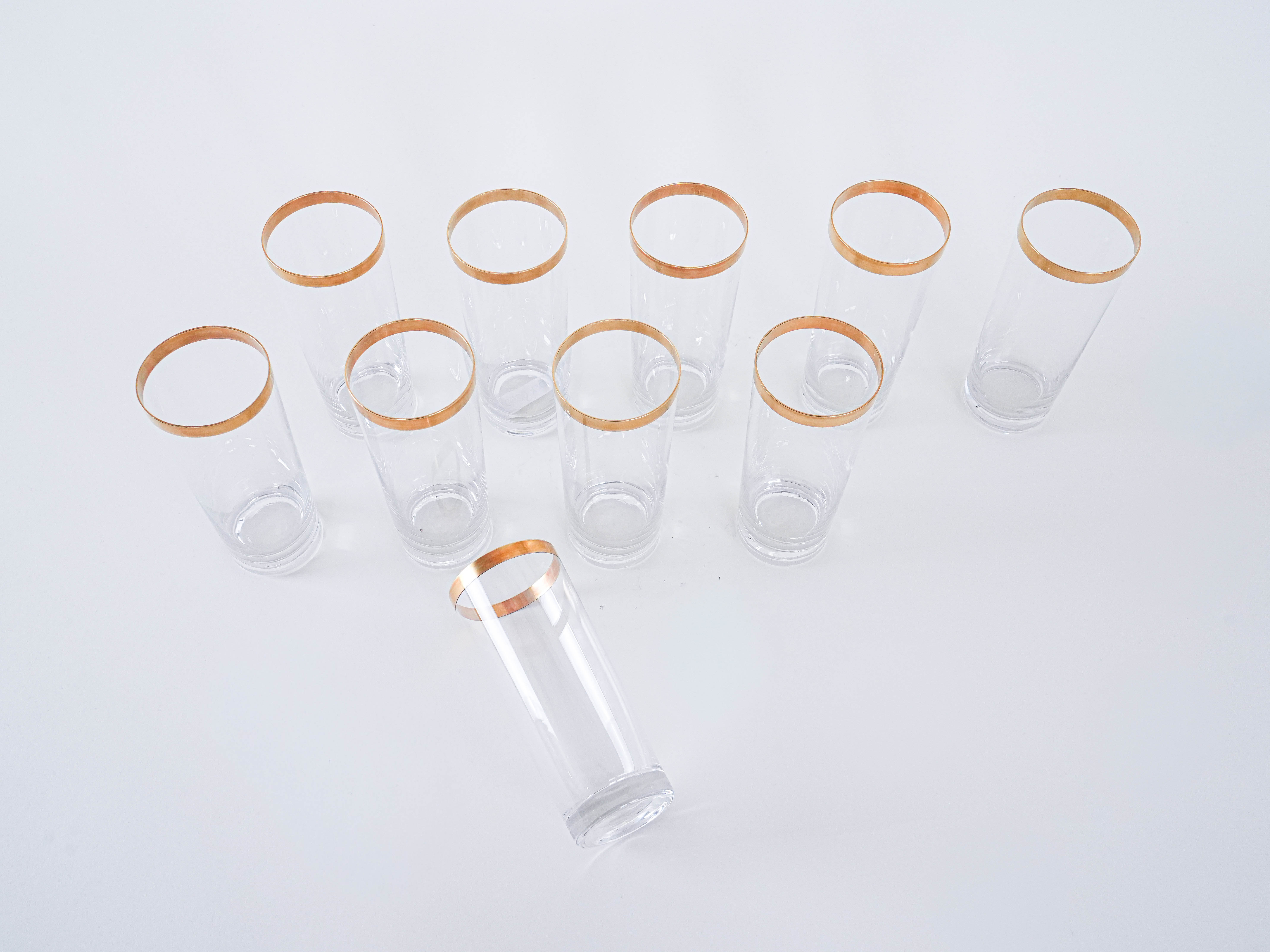 Kristallgläser-Set Transparent 1970er Jahre