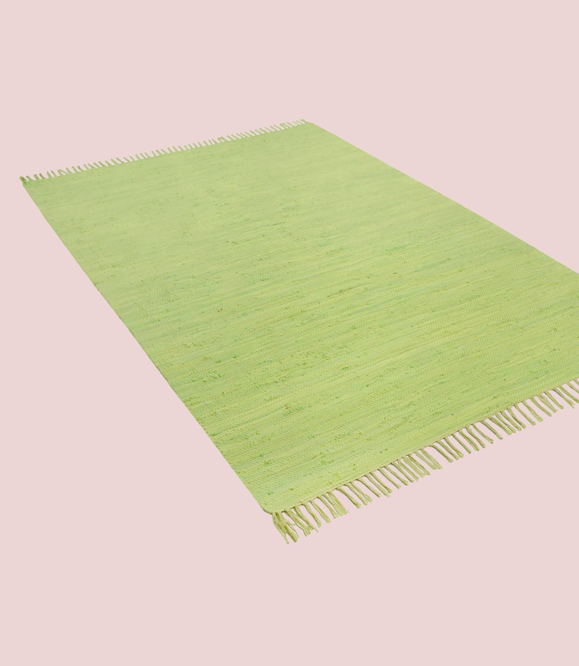 Teppich Baumwolle Grün