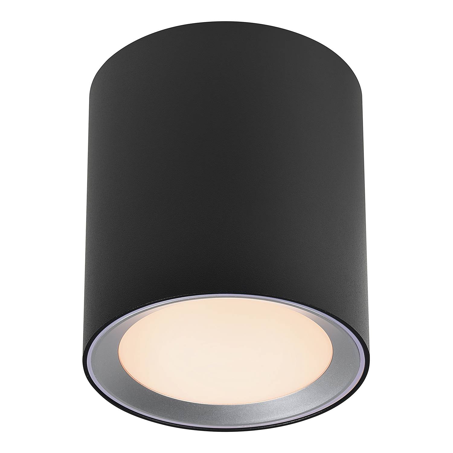 LED-Badleuchte Landon Smart Stahl PVC Schwarz 13 x 14 cm