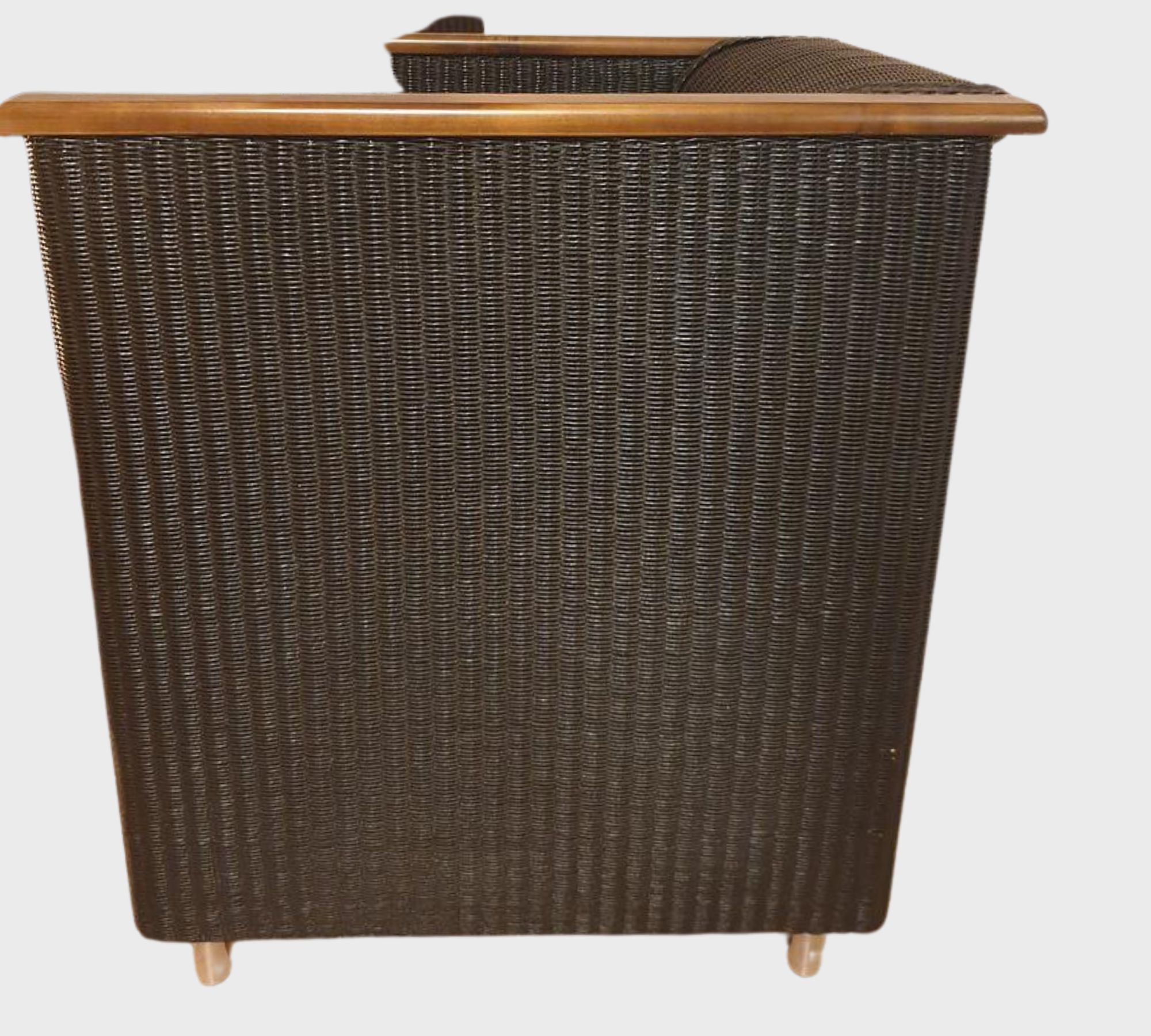 2x Sessel & Beistelltisch Rattan Schwarz