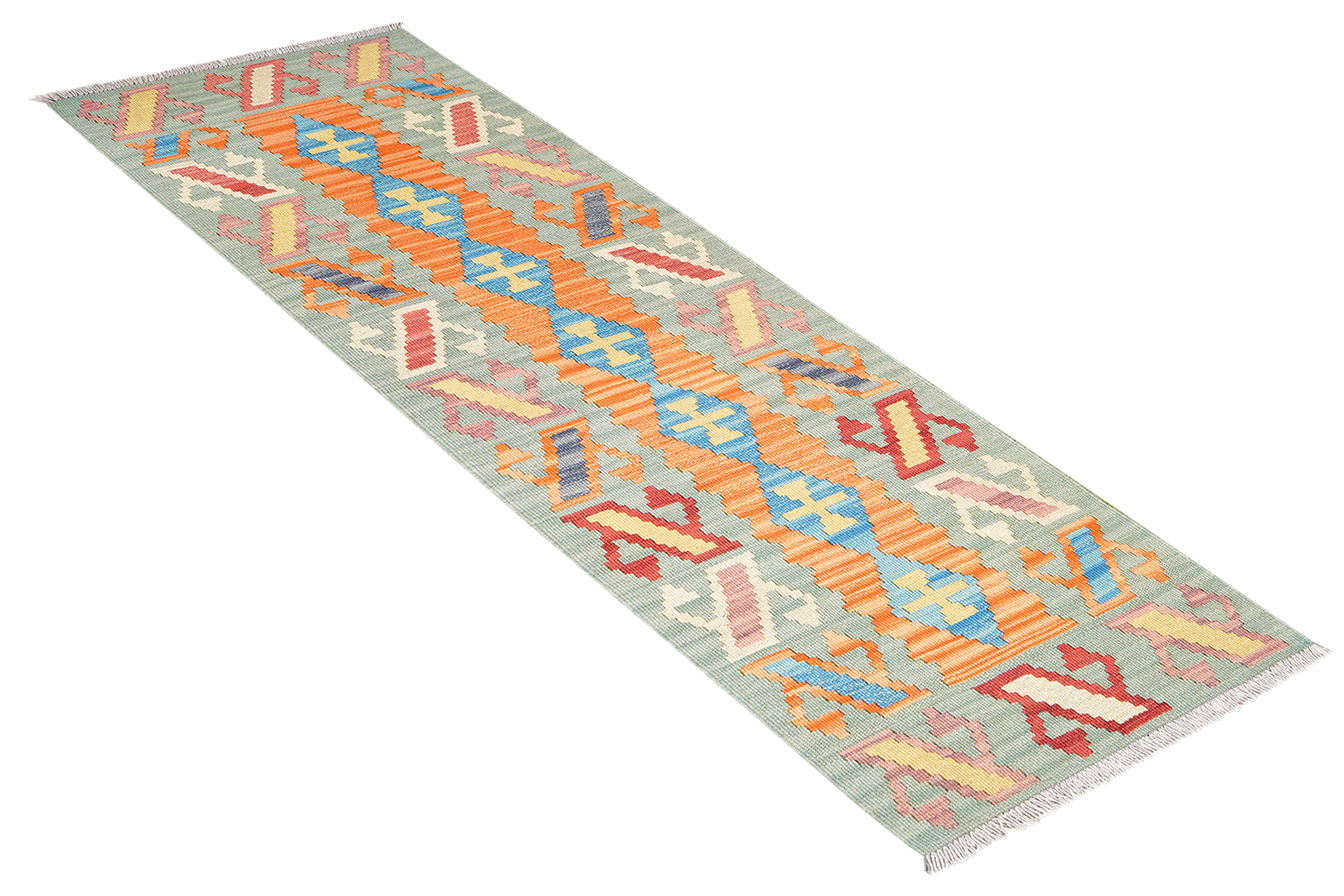 Kelim Gashgai Carpet Wool Red