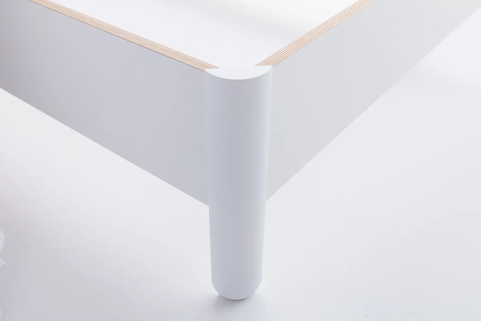 Nait Bett (inkl. 2 Lattenroste) Holz Weiß