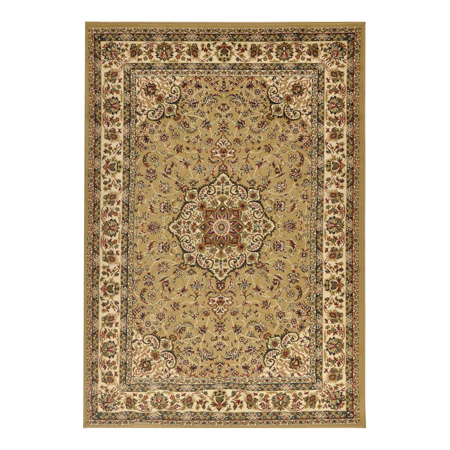 Hamadan Kurzflorteppich Beige 80 x 150 cm