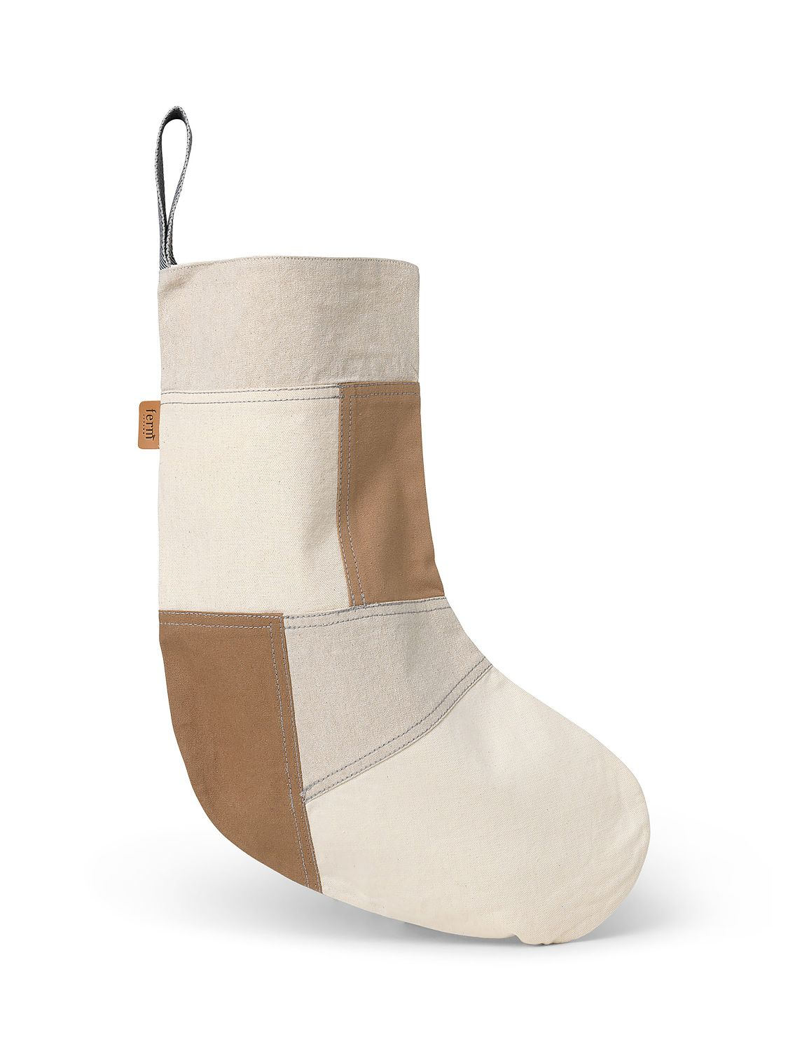 Tonal Christmas Strumpf Beige