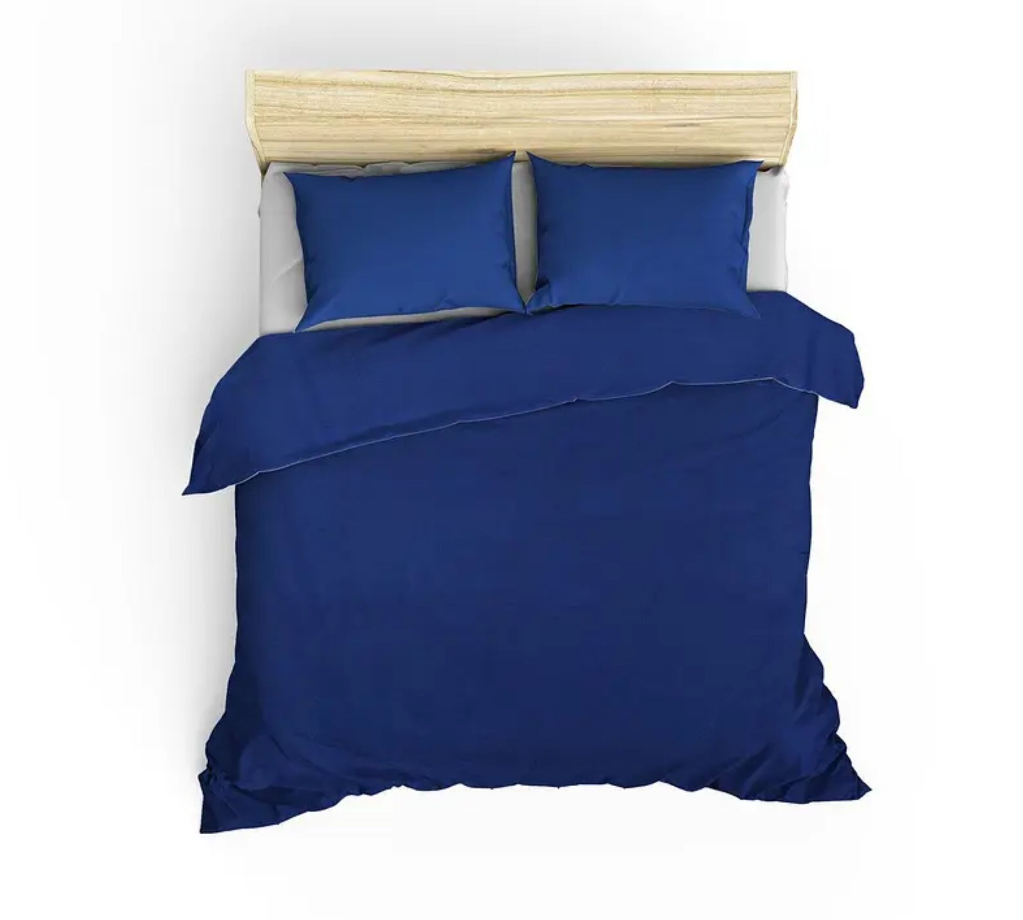 Bedding & Pillowcase Cotton Dark Blue 135cm x 200cm