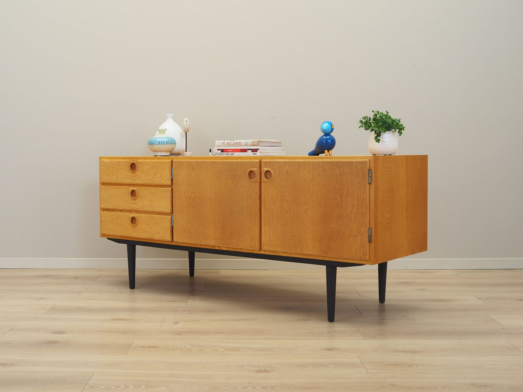 Sideboard Holz Beige 1970er Jahre