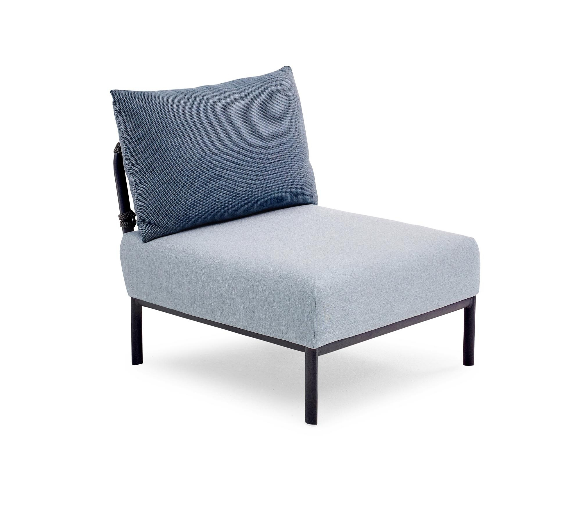 Caro Garten Lounge-Set Anthrazit Blau