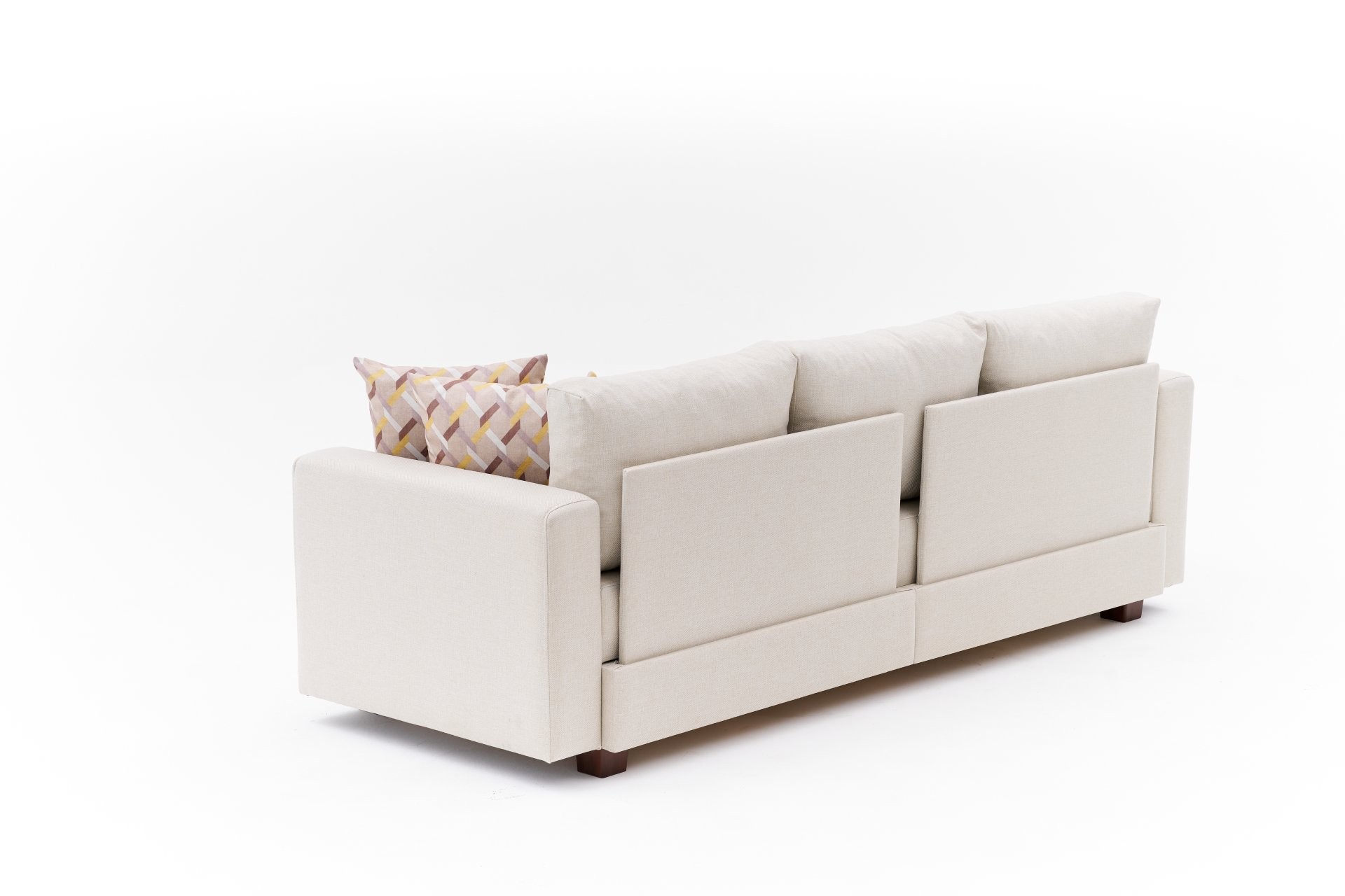 Aly Sofa Bed 3-Seater Cream