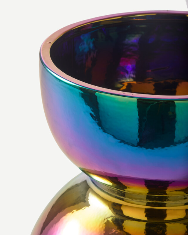 Kugel Vase Mehrfarbig