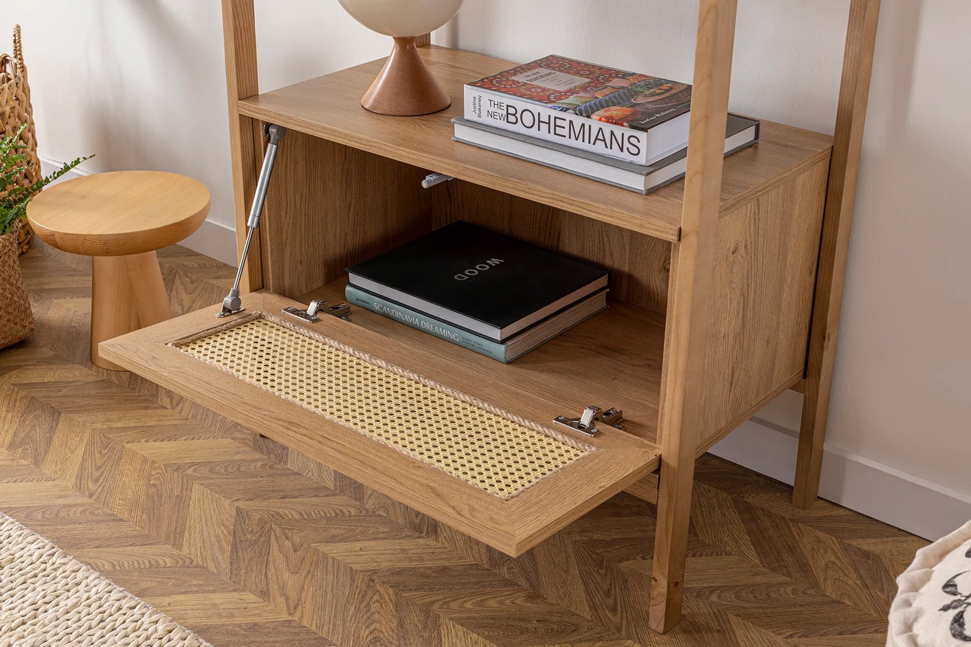 Bücherregal Holzfurnierfüsse 75cm x 182.5cm