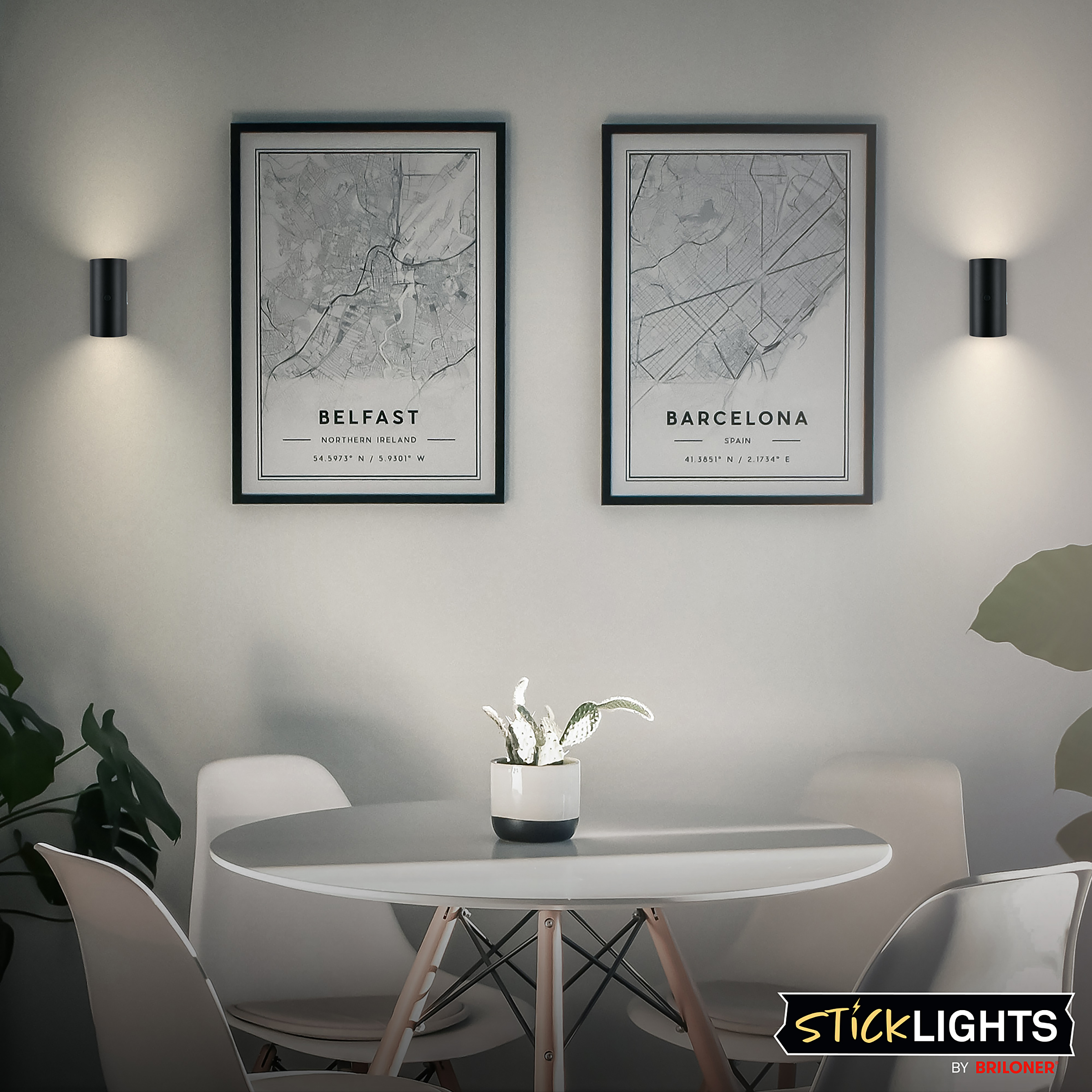 Misy LED Wall Lamp Polypropylene Black