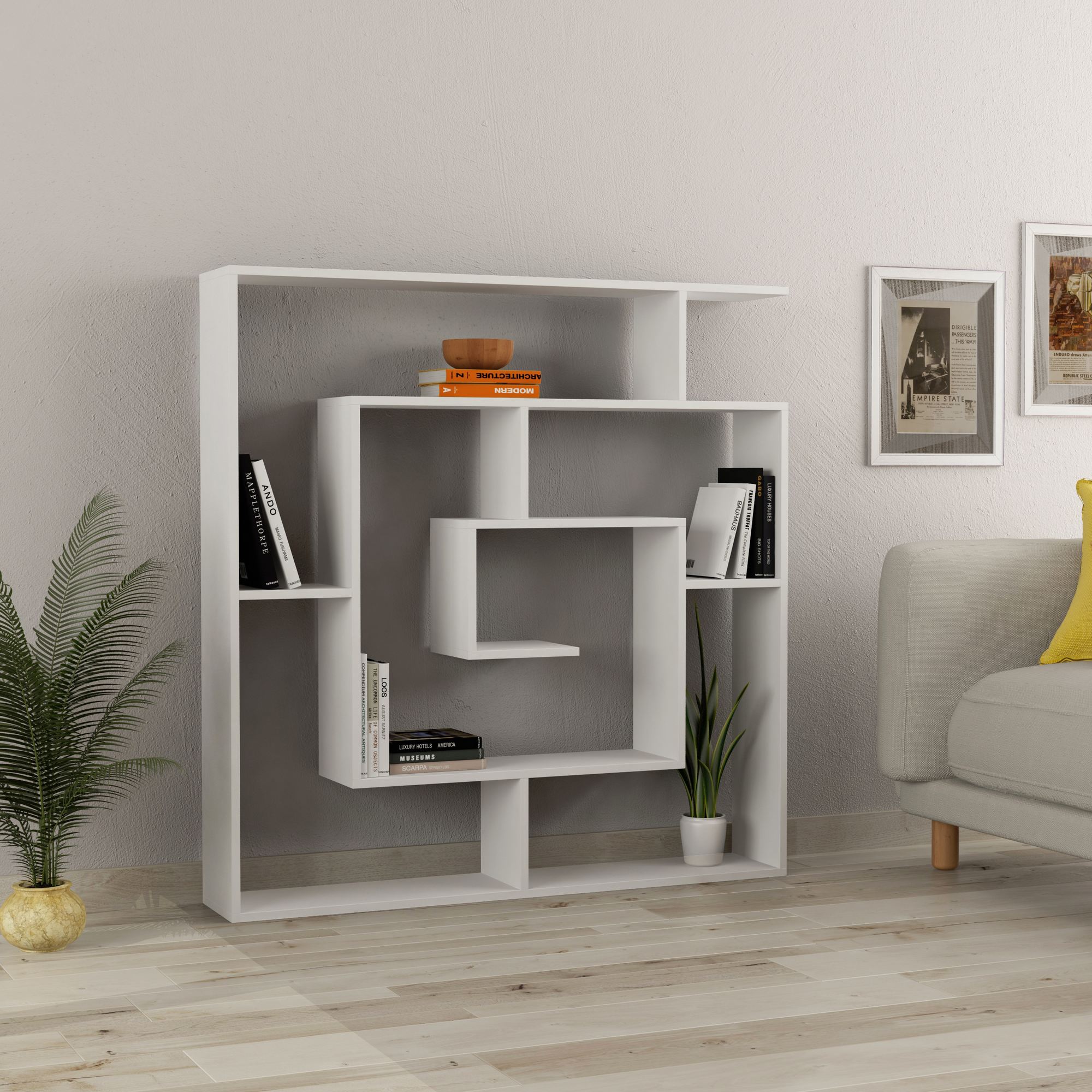 Labyrinth Shelf White