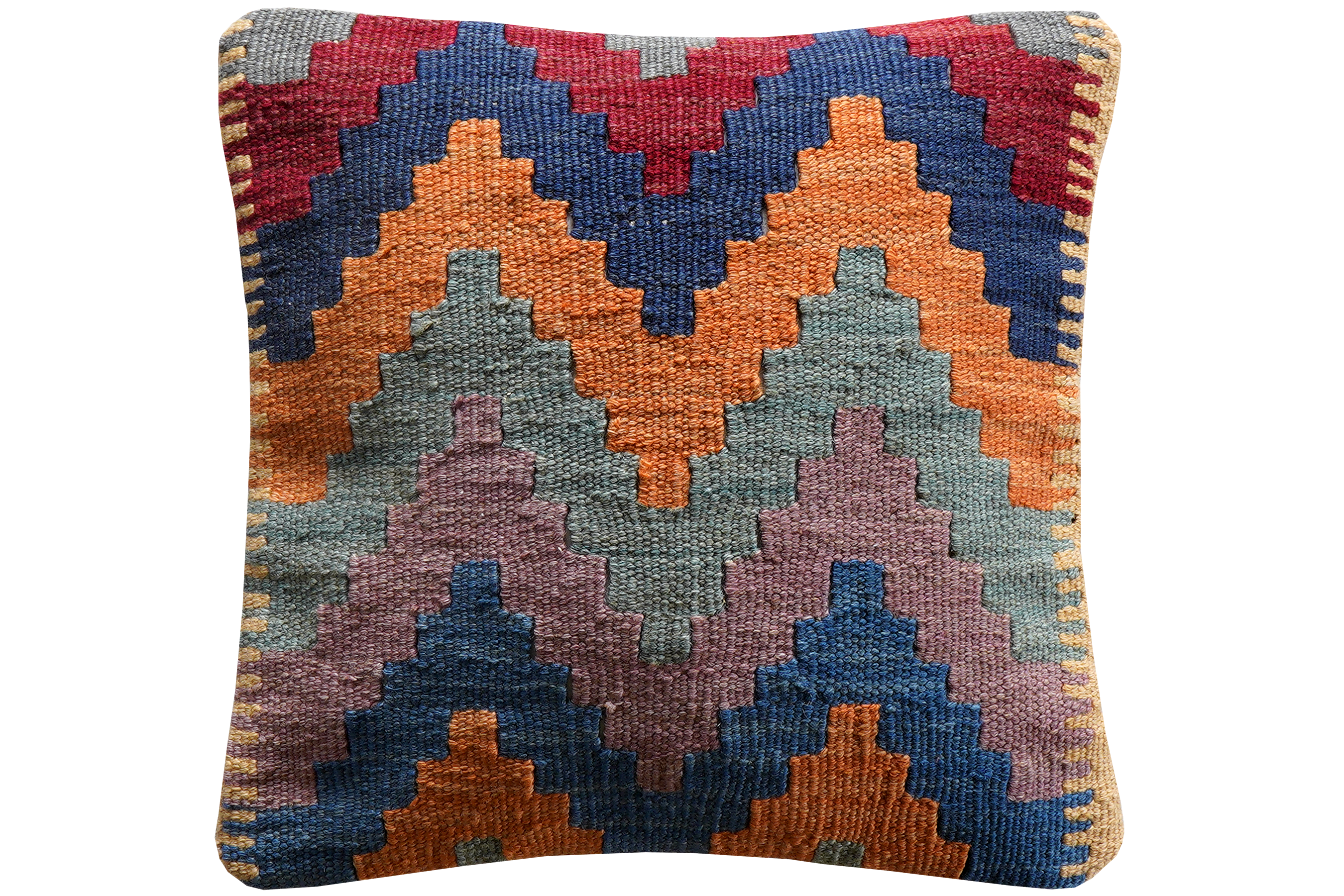 Carpet Pillow Wool Cotton Multicolored