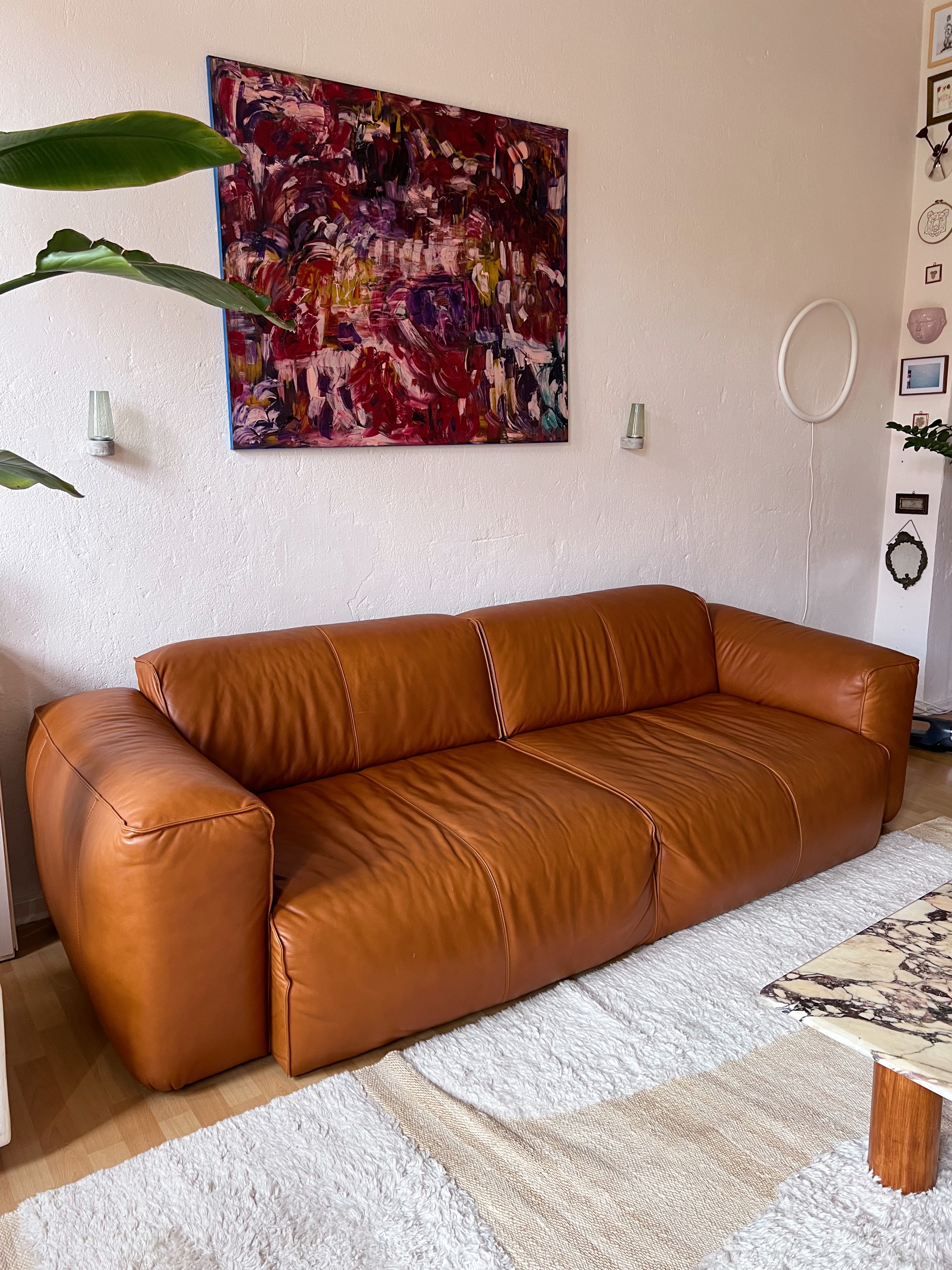 Sofa Hudson II Echtleder Braun