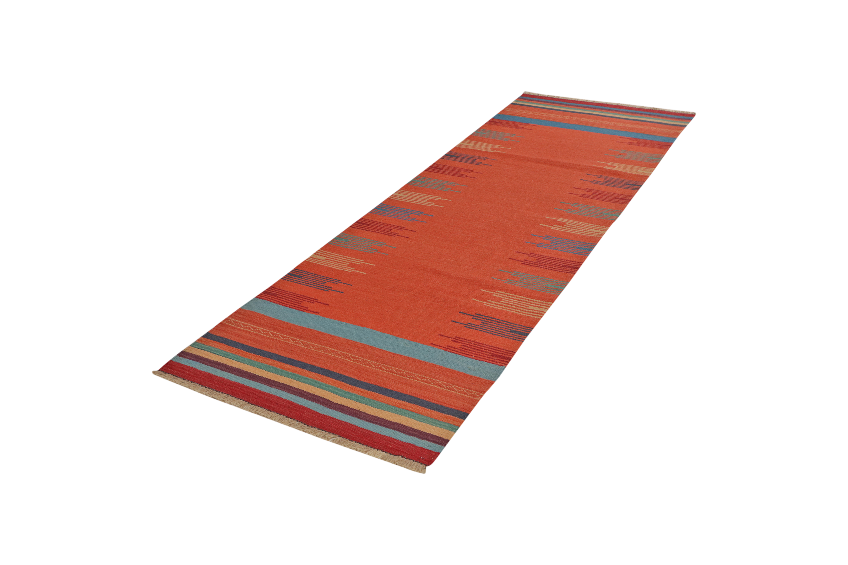 Kilim Gashgai Teppich Wolle Orange