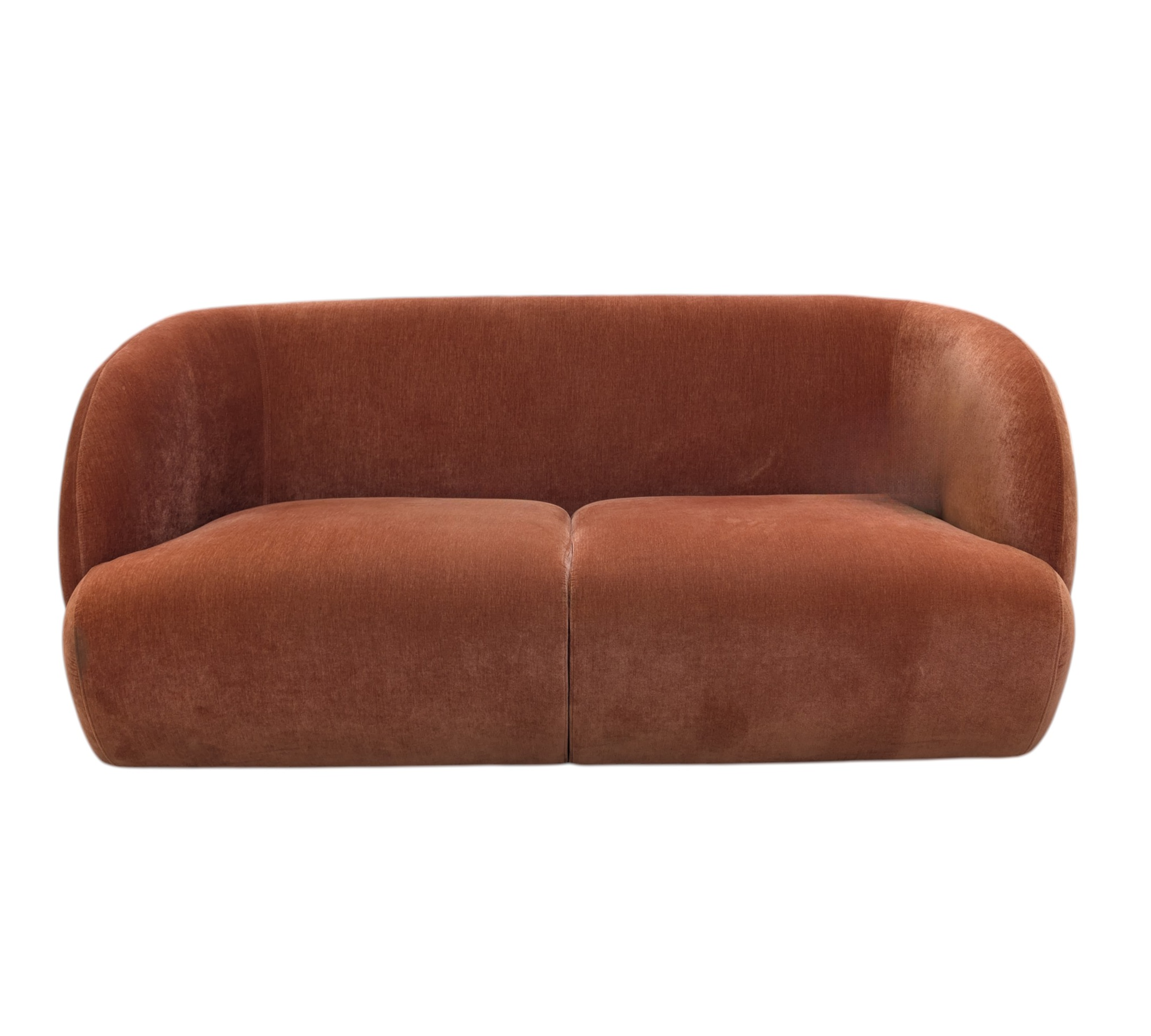 Design-Award-Winning Paula Sofa 3-Sitzer Moss Rust