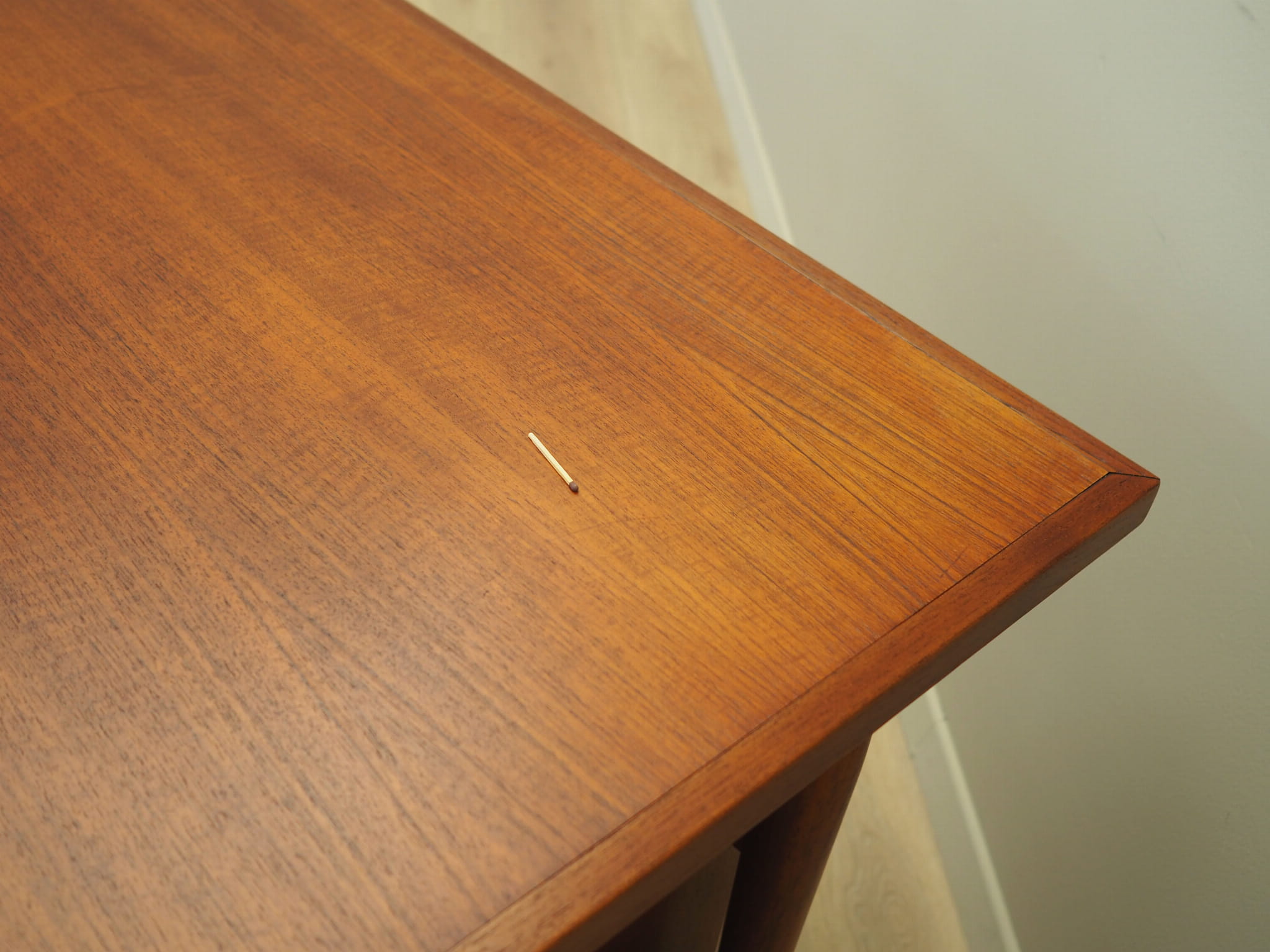 Desk Teak Wood Brown 1960s