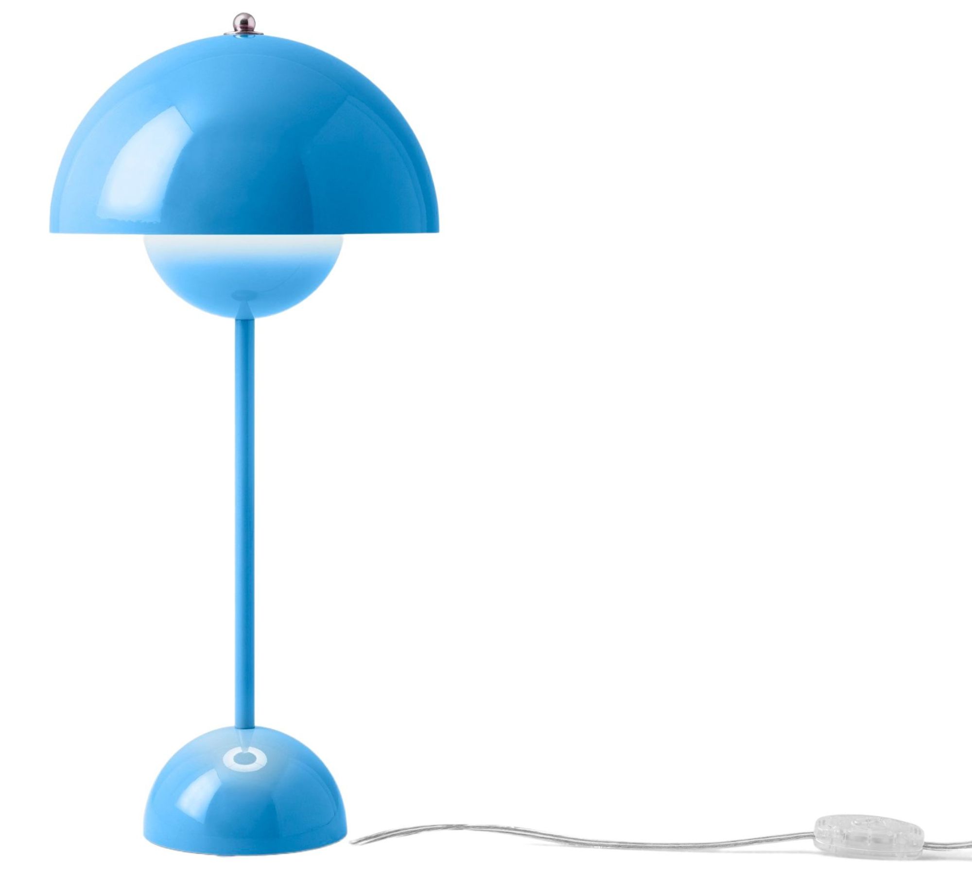 FlowerPot VP3 Tischleuchte Metall Blau